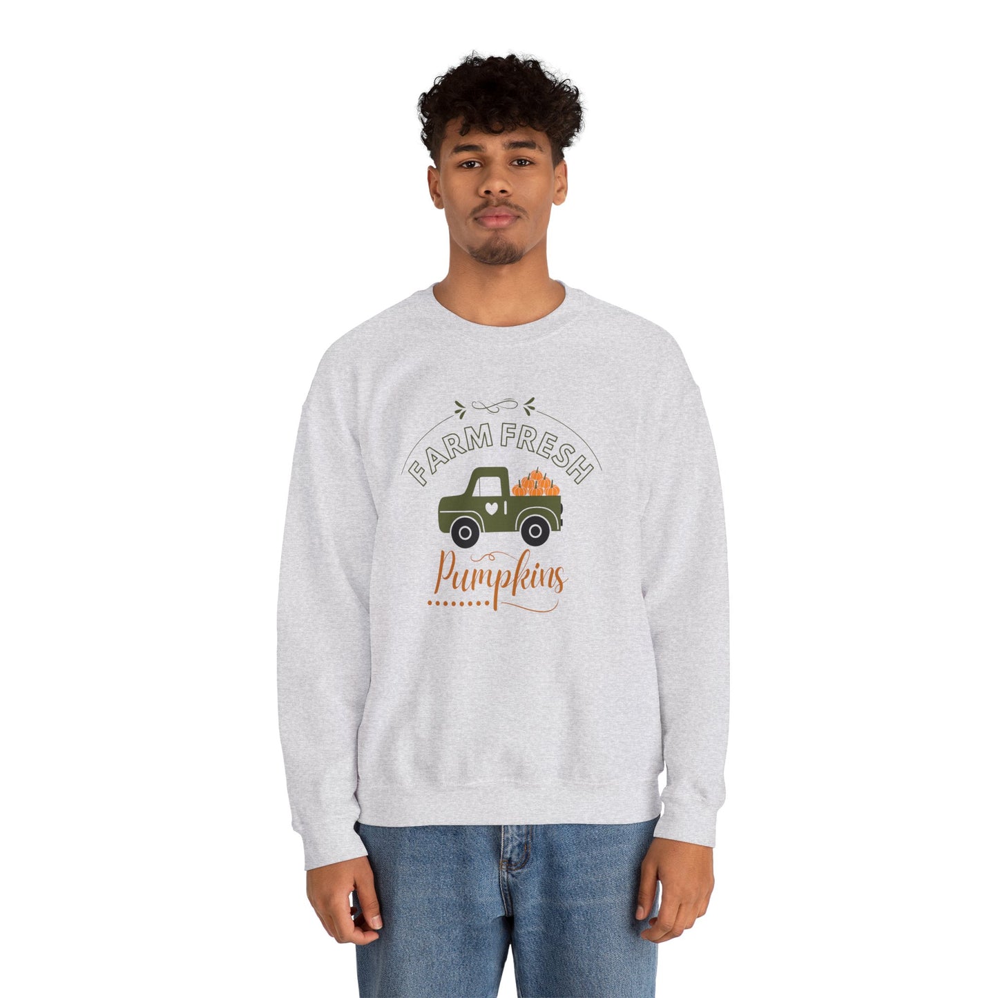Farm Fresh Pumpkins Vintage Truck Crewneck
