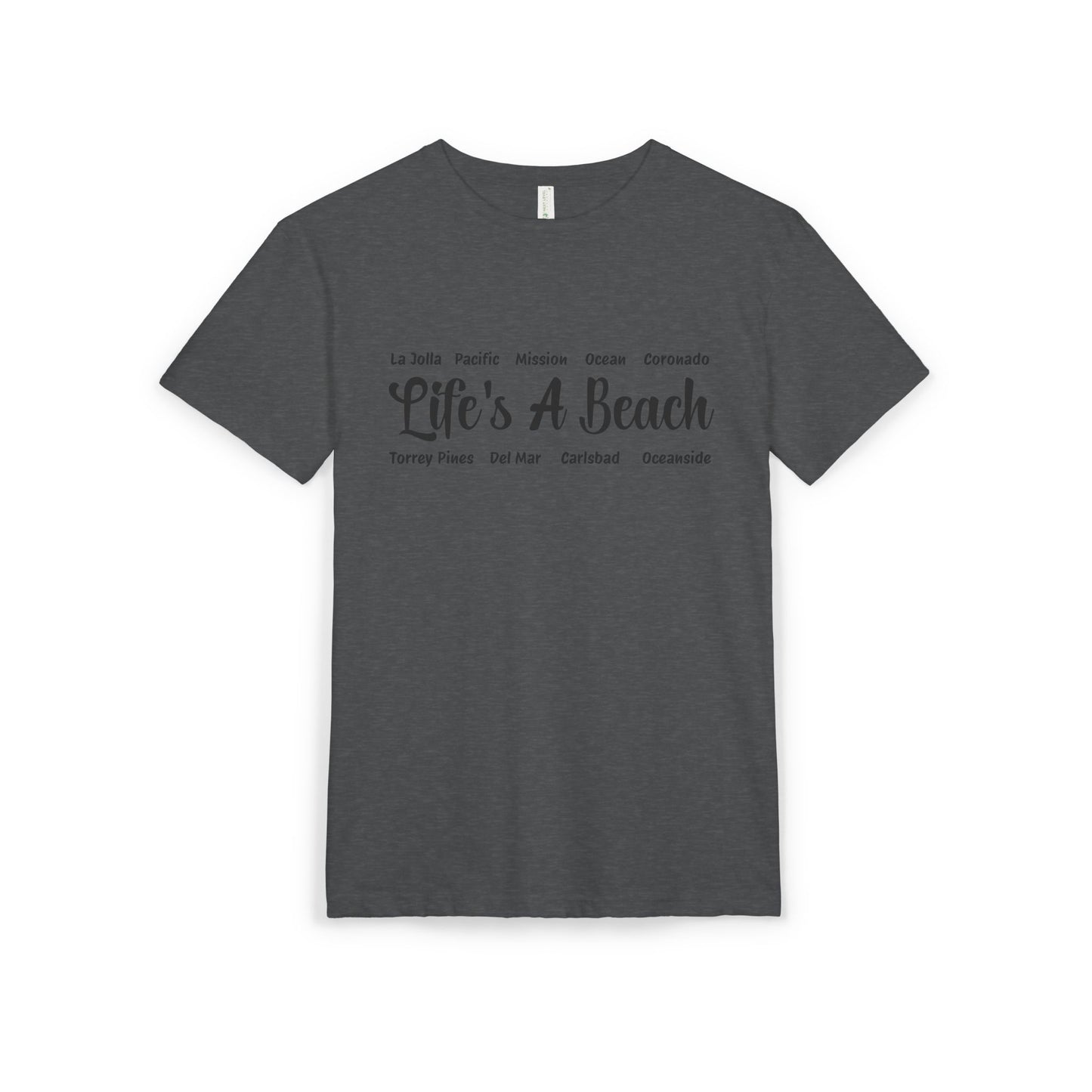 Life’s A Beach – San Diego Unisex Sueded T-Shirt | Beach Lover Tee