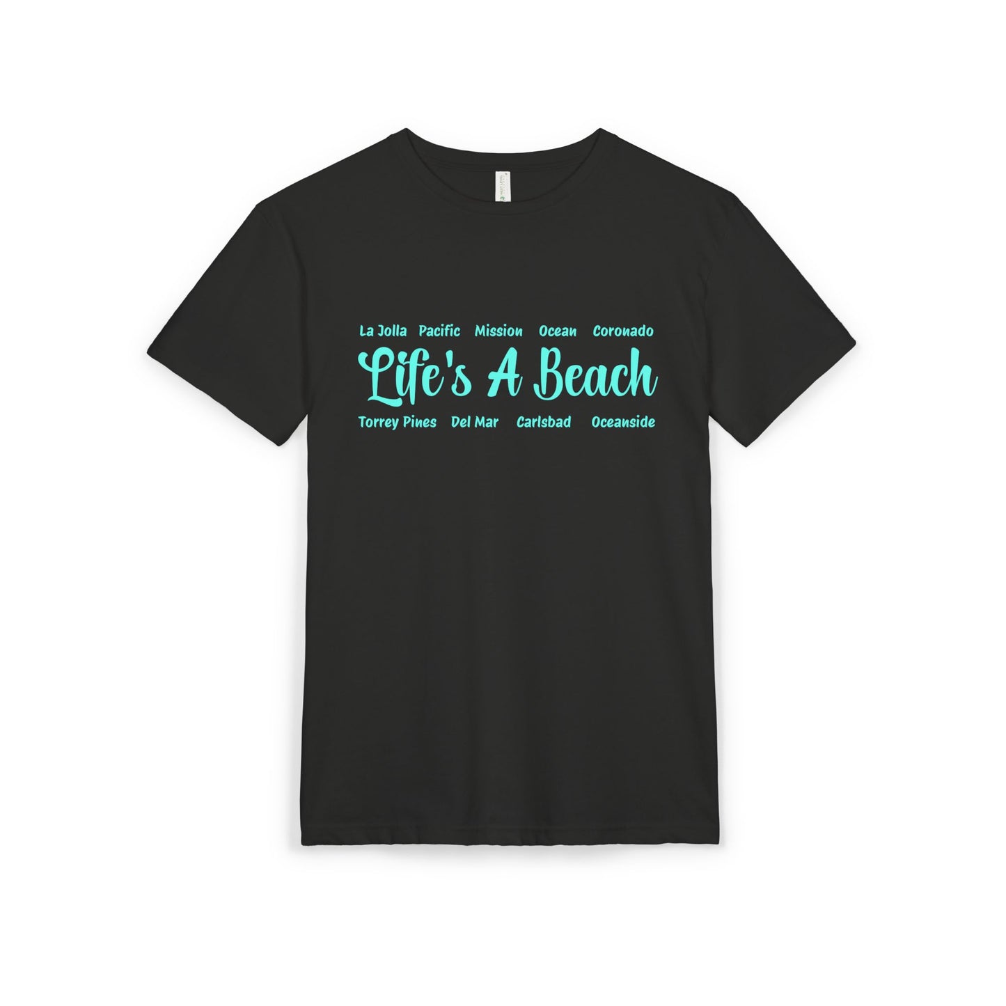 Life’s A Beach – San Diego Unisex Sueded T-Shirt | Beach Lover Tee