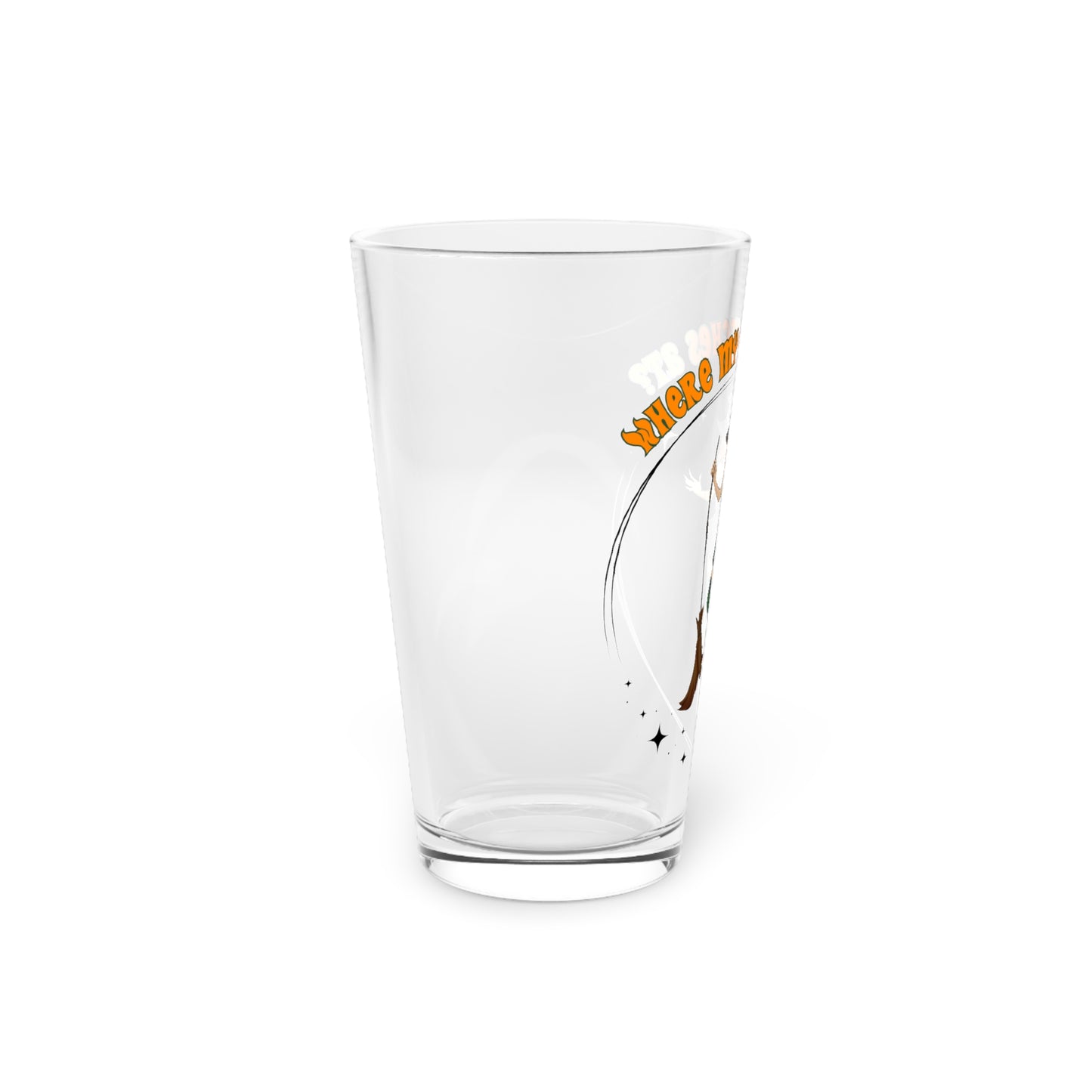 Where My Witches At? Halloween 16oz Pint Glass