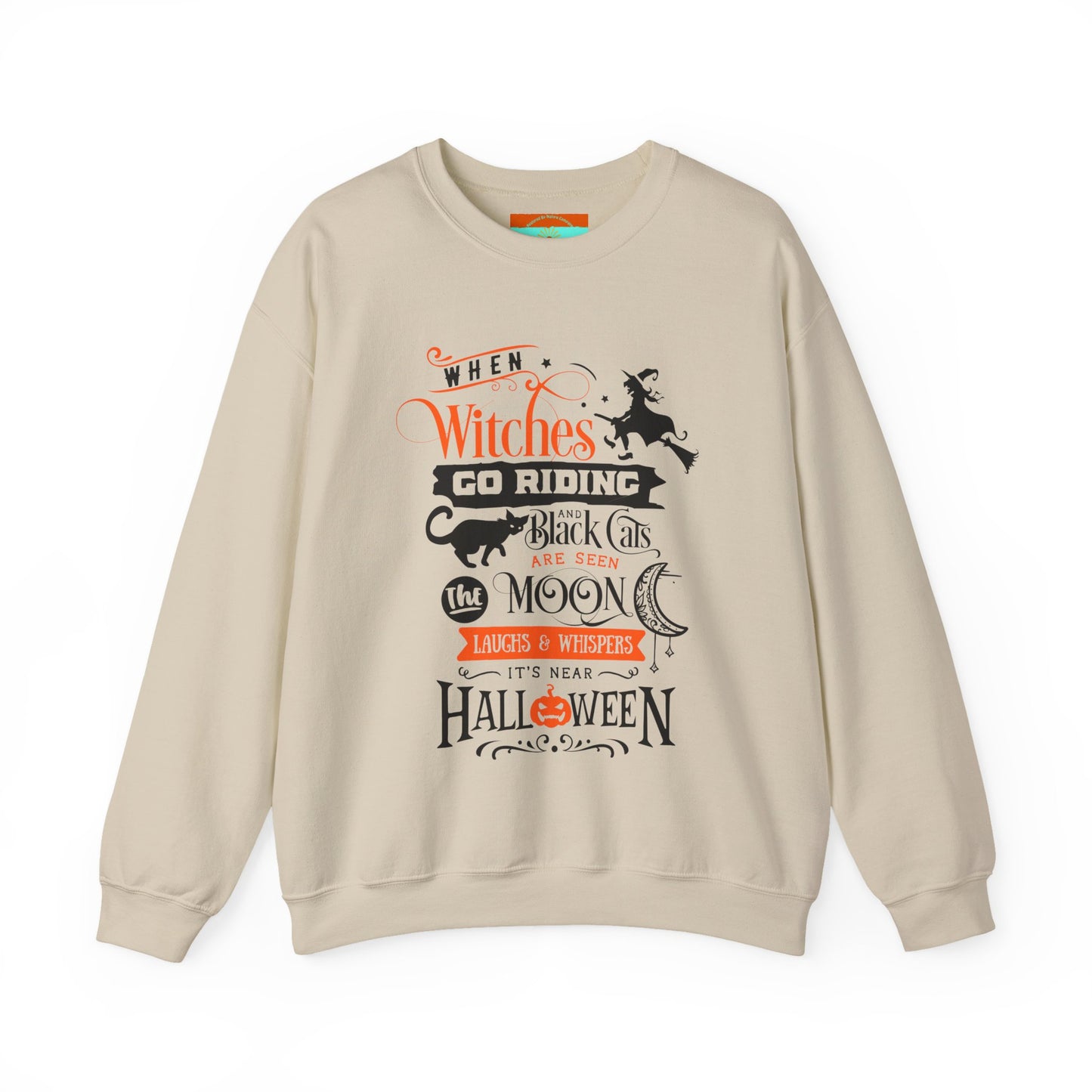 When Witches Go Riding Halloween Crewneck Sweatshirt