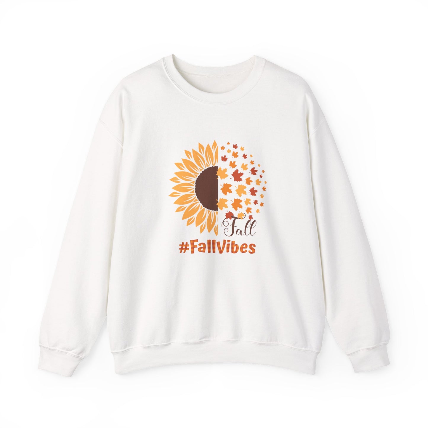 #FallVibes Sunflower Crewneck Sweatshirt