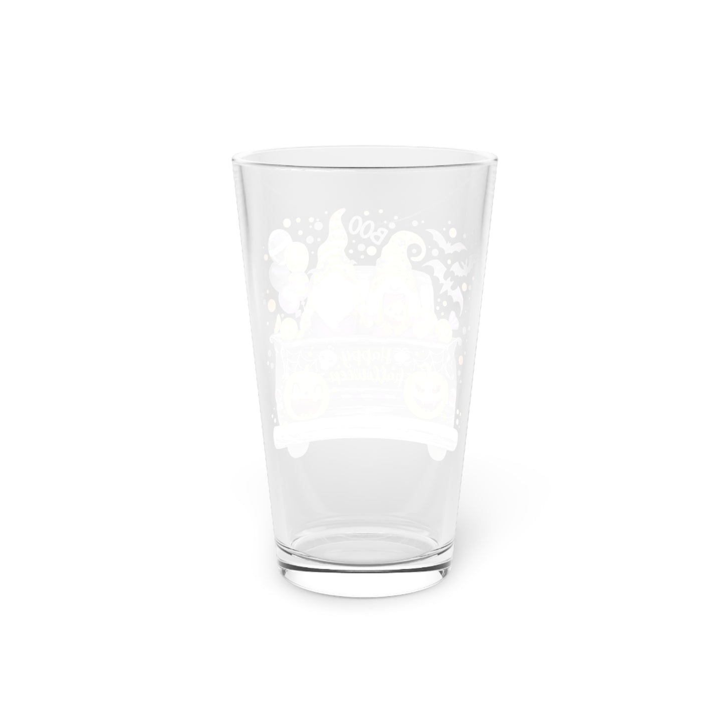 Gnomes Happy Halloween 16oz Pint Glass