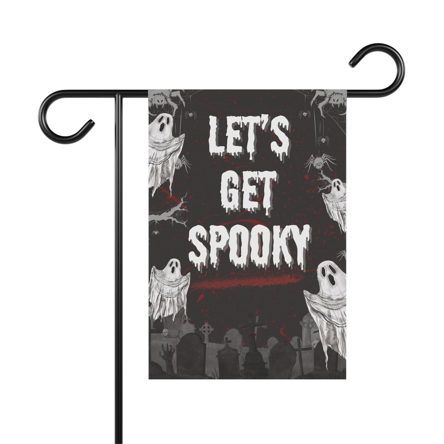 Let's Get Spooky Ghosts Garden & House Banner