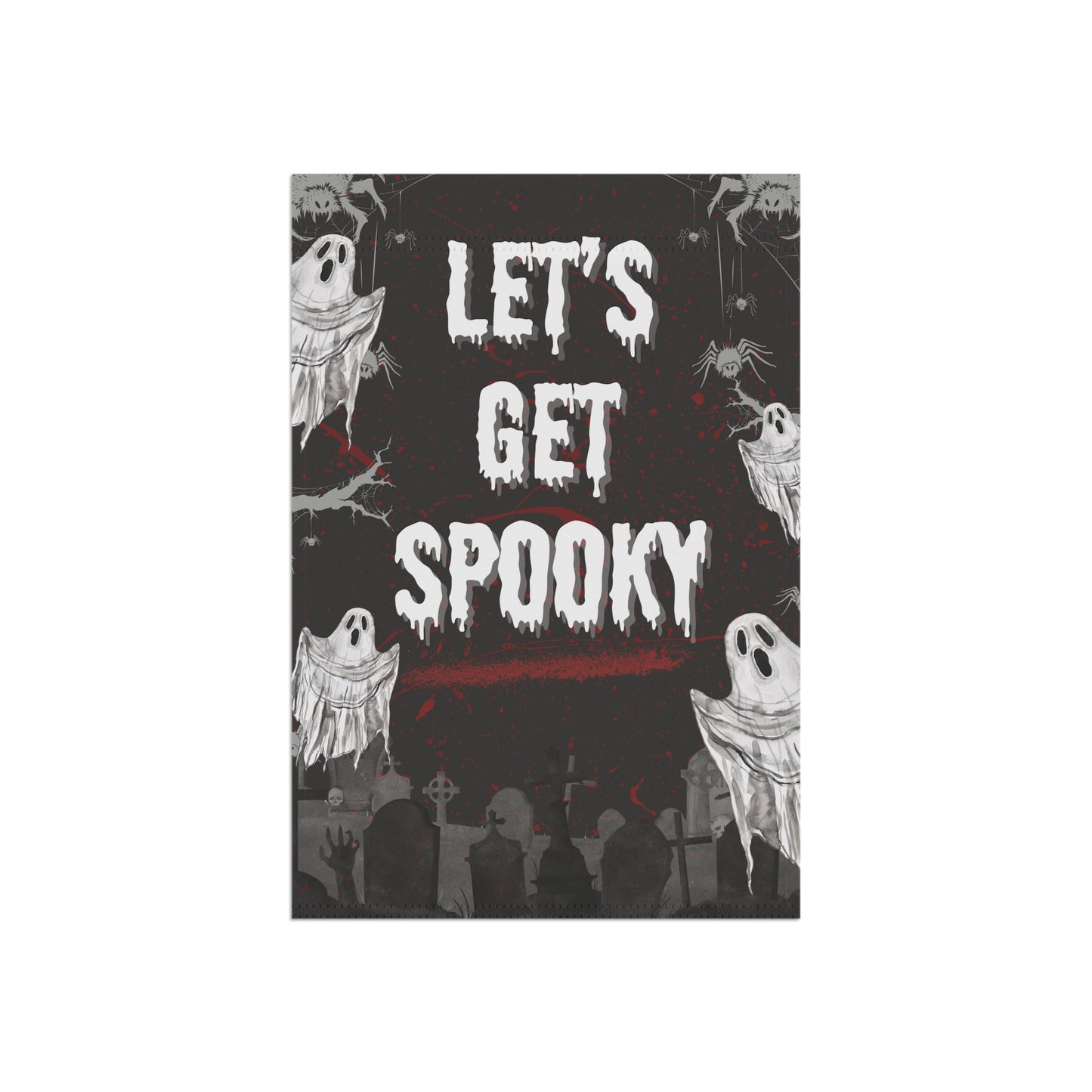 Let's Get Spooky Ghosts Garden & House Banner
