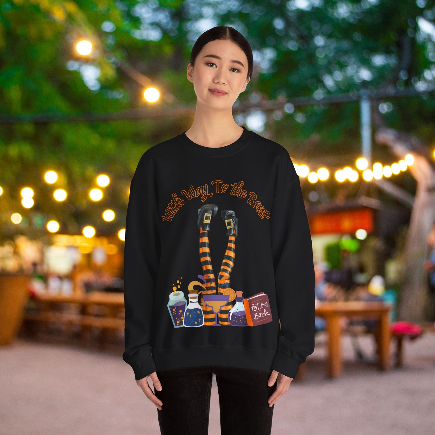 Witch Way To The Boos? Crewneck Sweatshirt