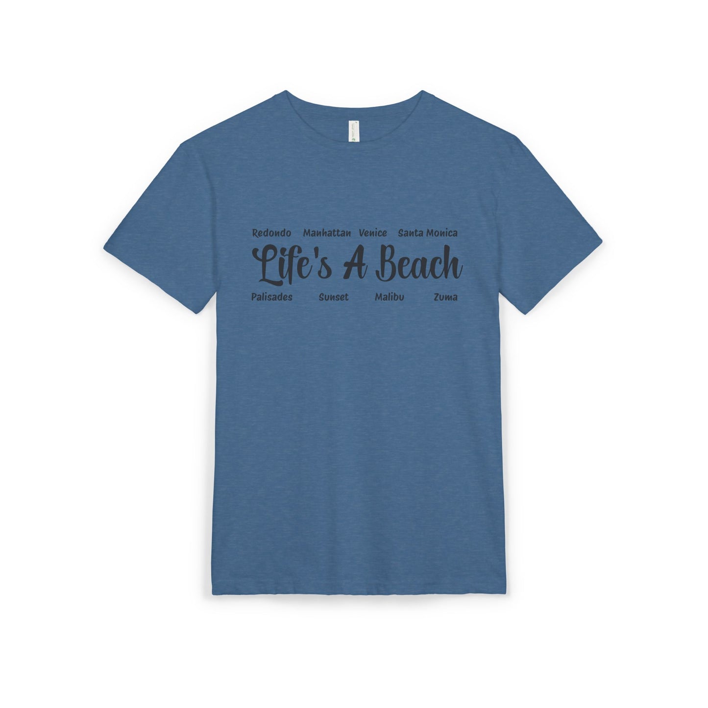 Life’s A Beach – Los Angeles Unisex Sueded T-Shirt | Beach Lover Tee