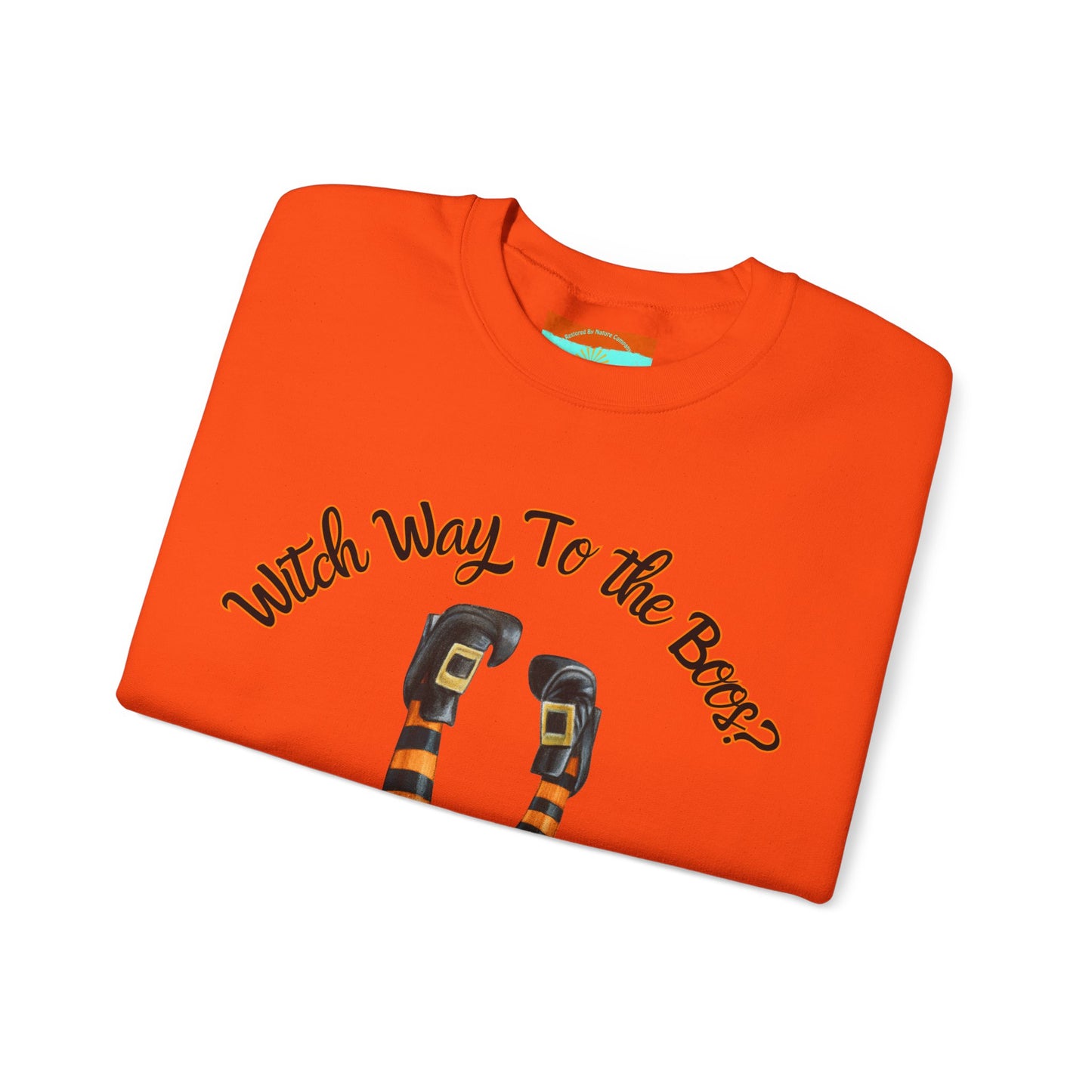 Witch Way To The Boos? Crewneck Sweatshirt
