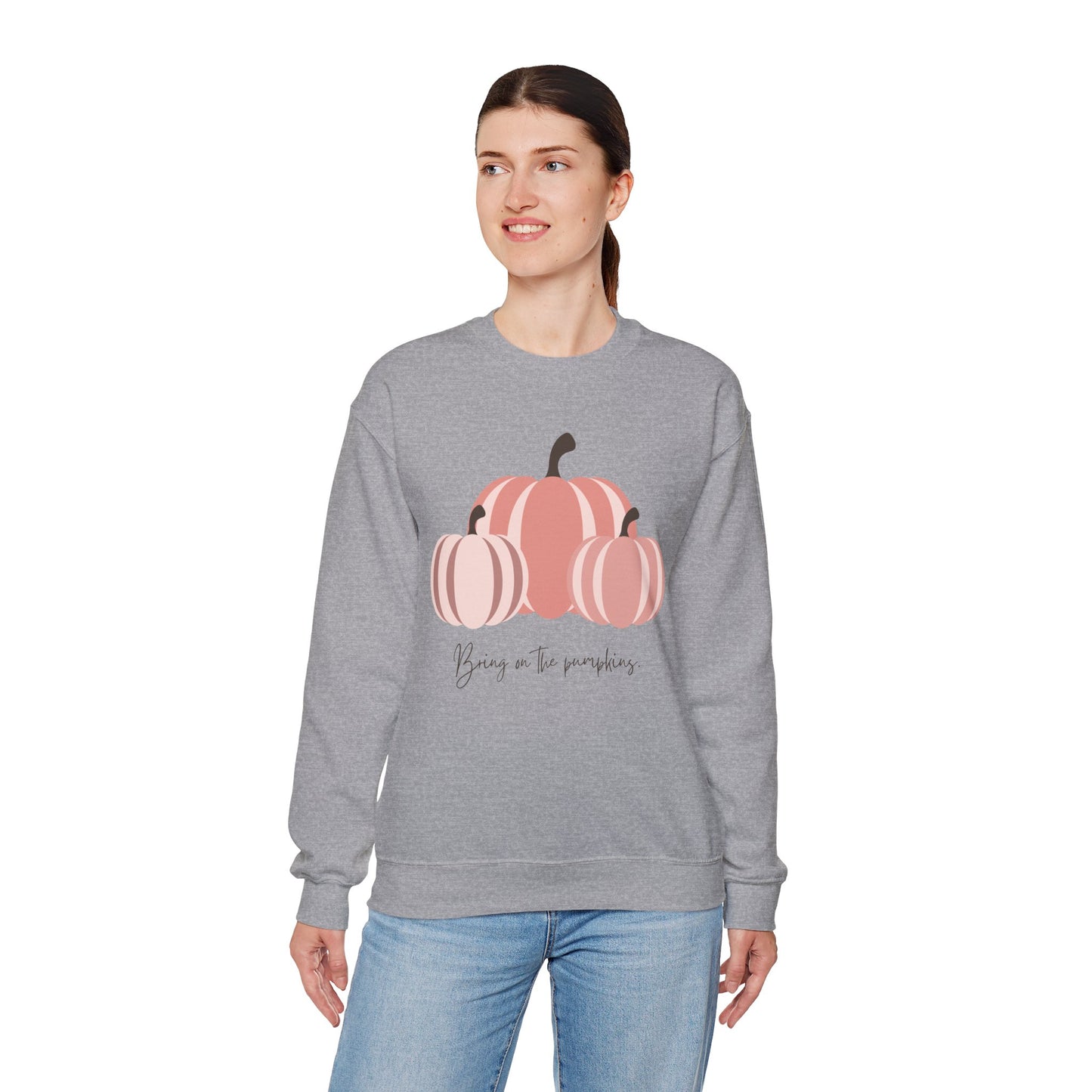 Bring On The Pumpkins Cozy Crewneck Sweatshirt