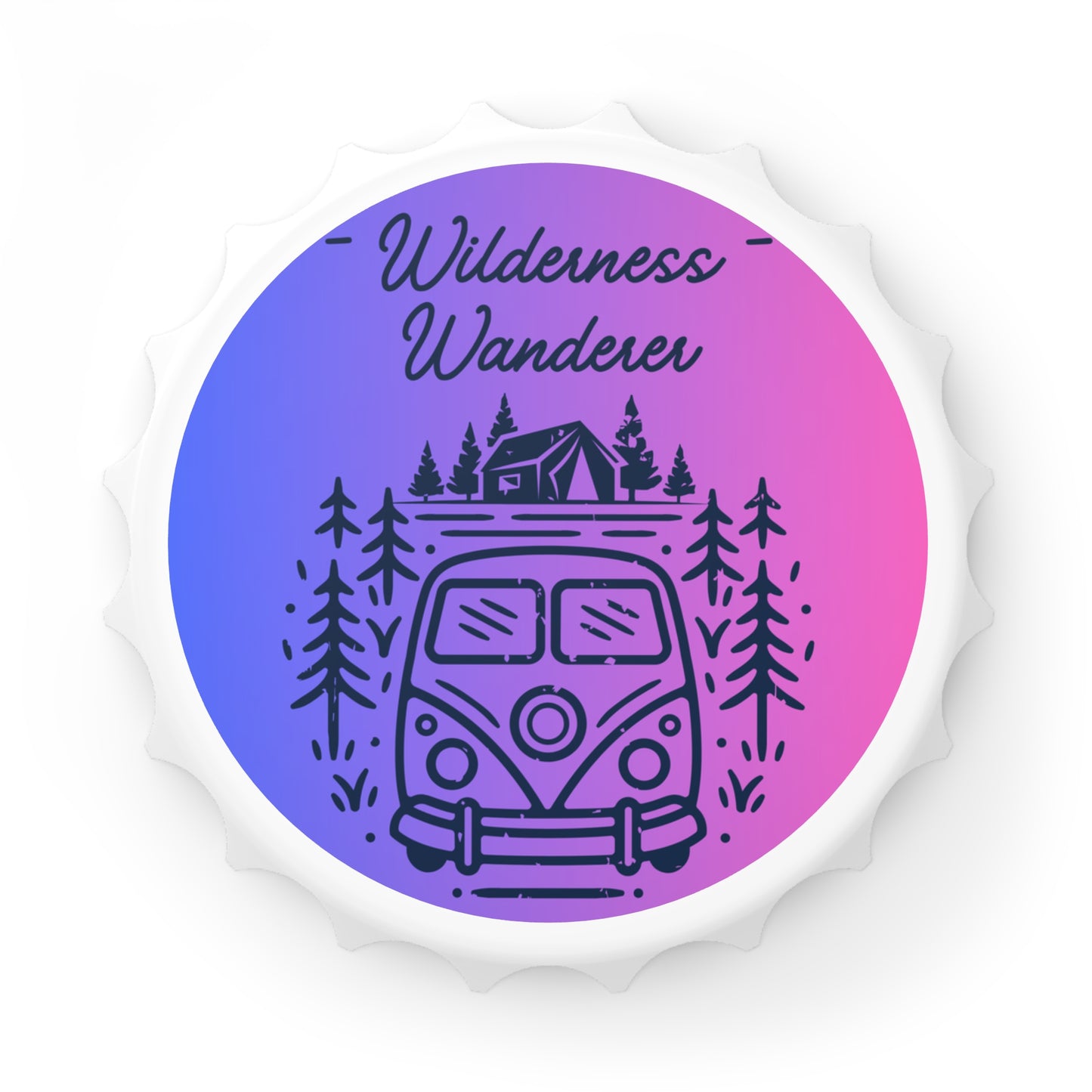 Wilderness Wanderer Bottle Opener Magnet