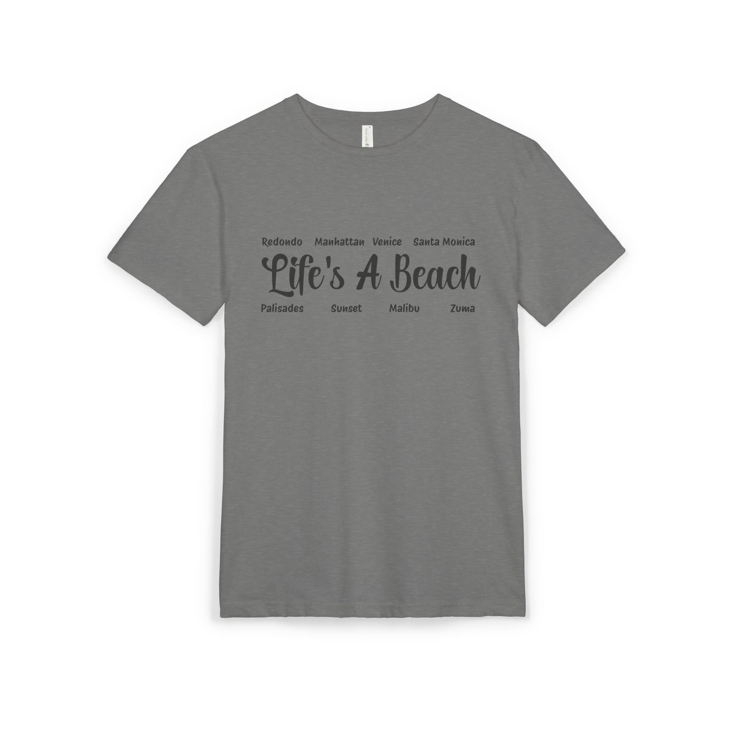 Life’s A Beach – Los Angeles Unisex Sueded T-Shirt | Beach Lover Tee