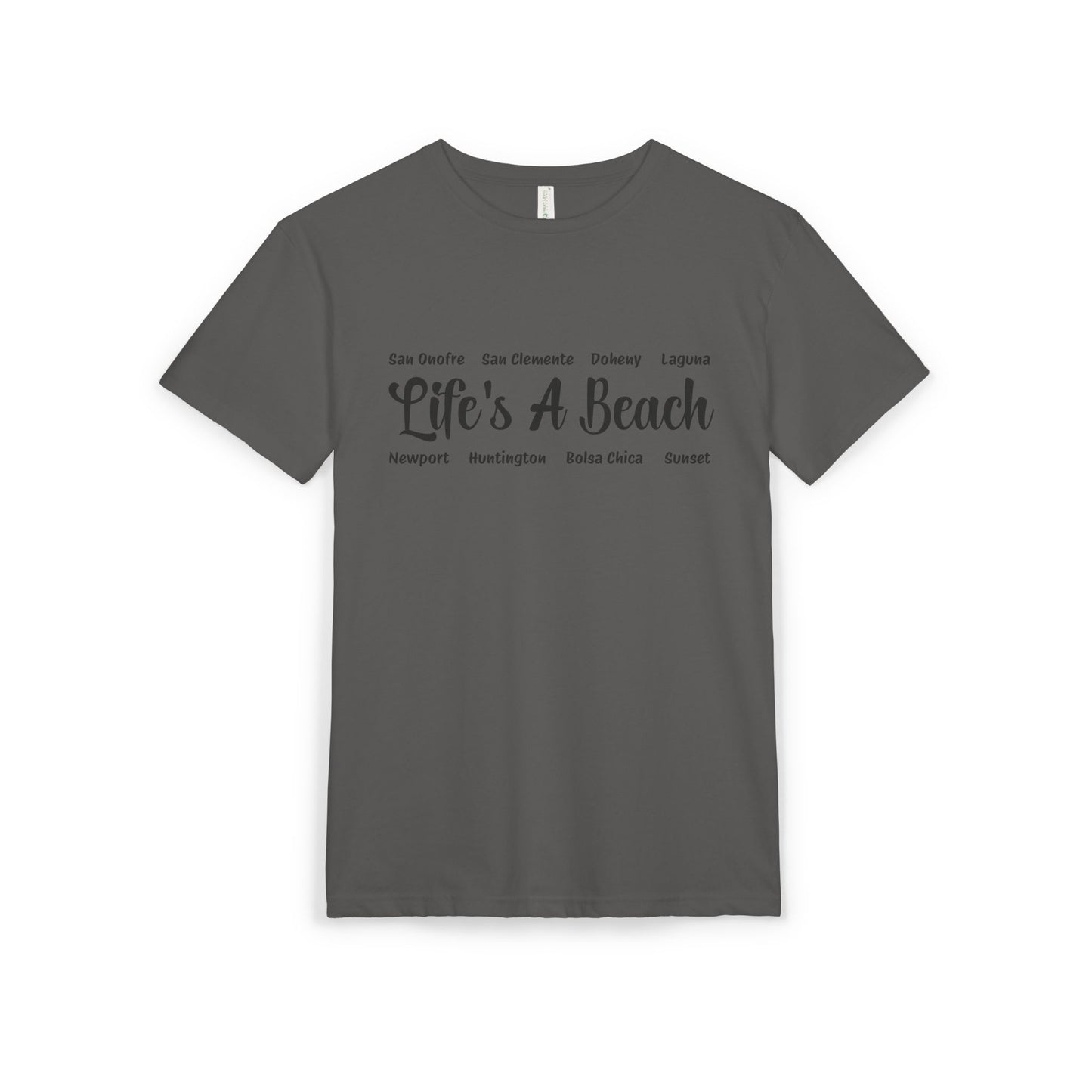 Life’s A Beach – Orange County Unisex Sueded T-Shirt | Beach Lover Tee