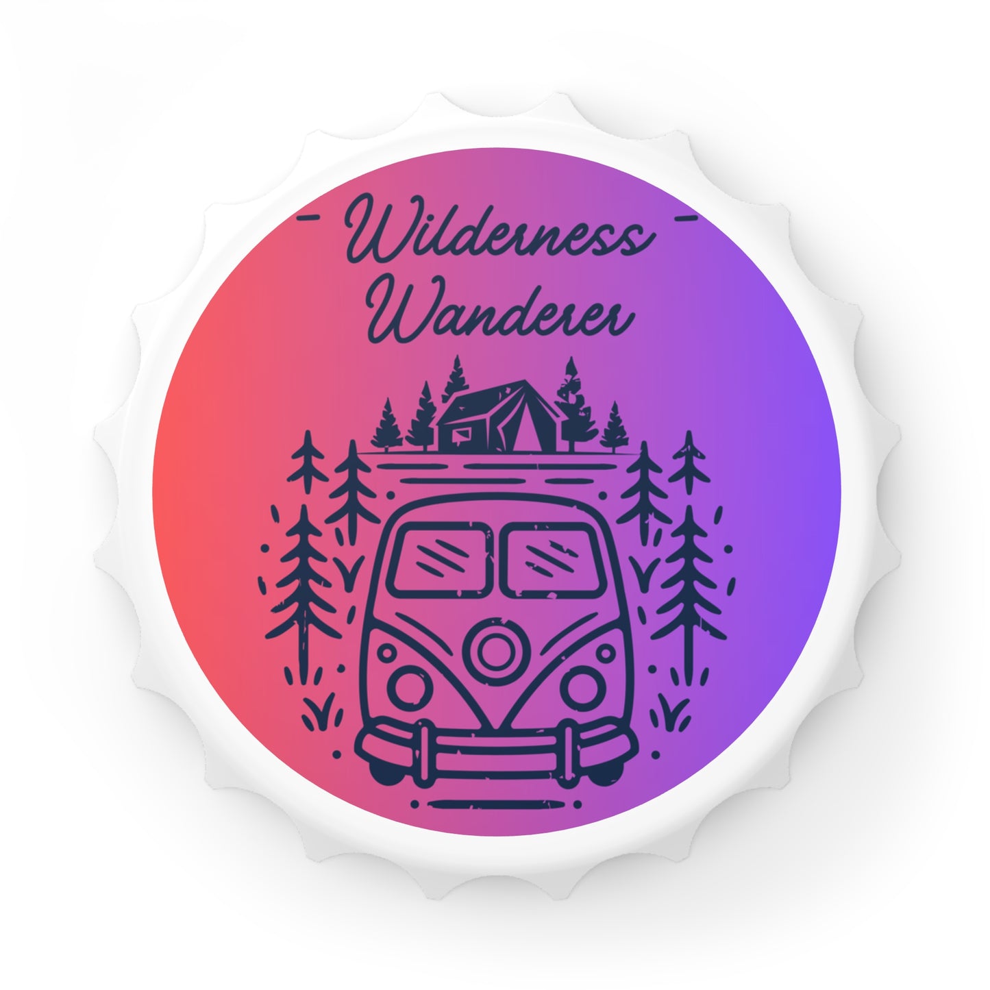 Wilderness Wanderer Bottle Opener Magnet