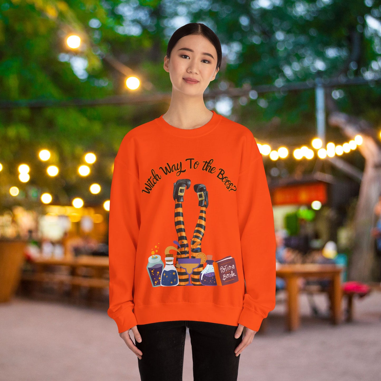 Witch Way To The Boos? Crewneck Sweatshirt