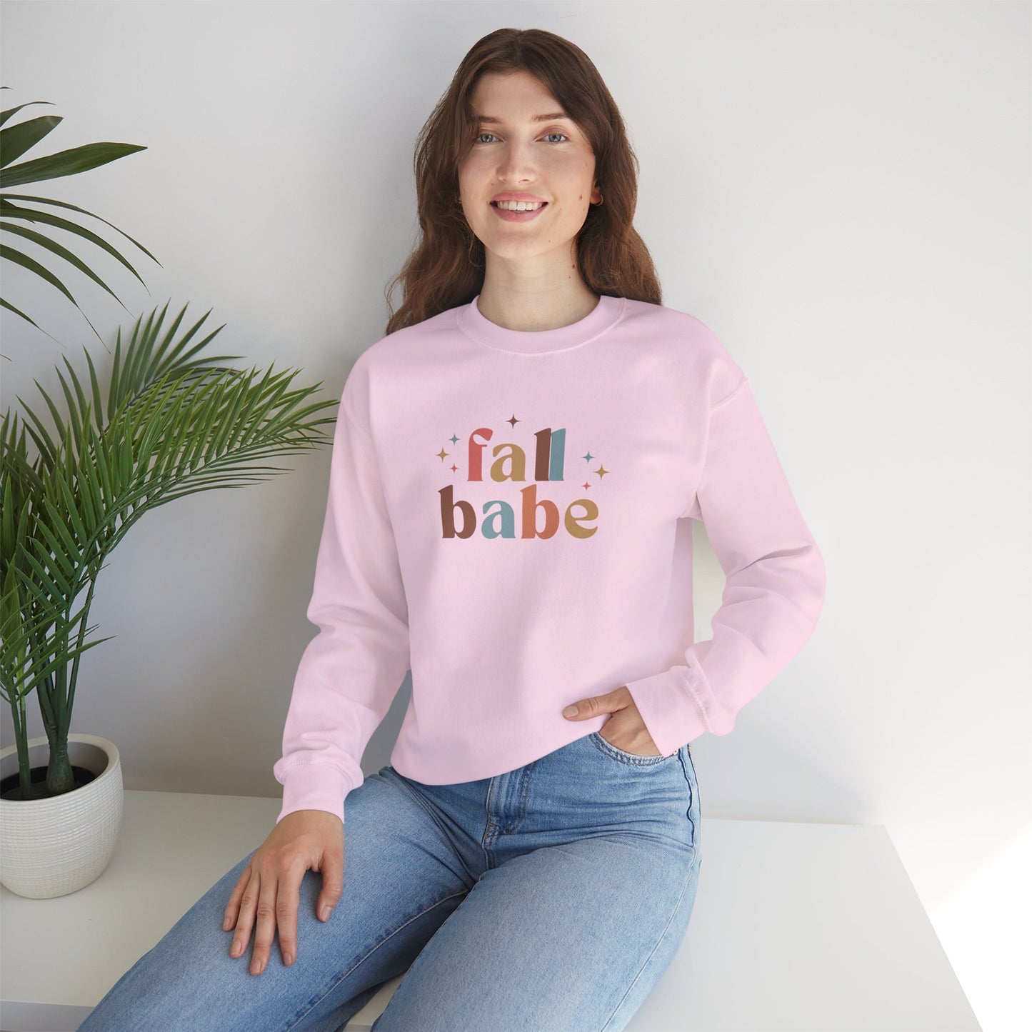 Fall Babe Cozy Crewneck Sweatshirt