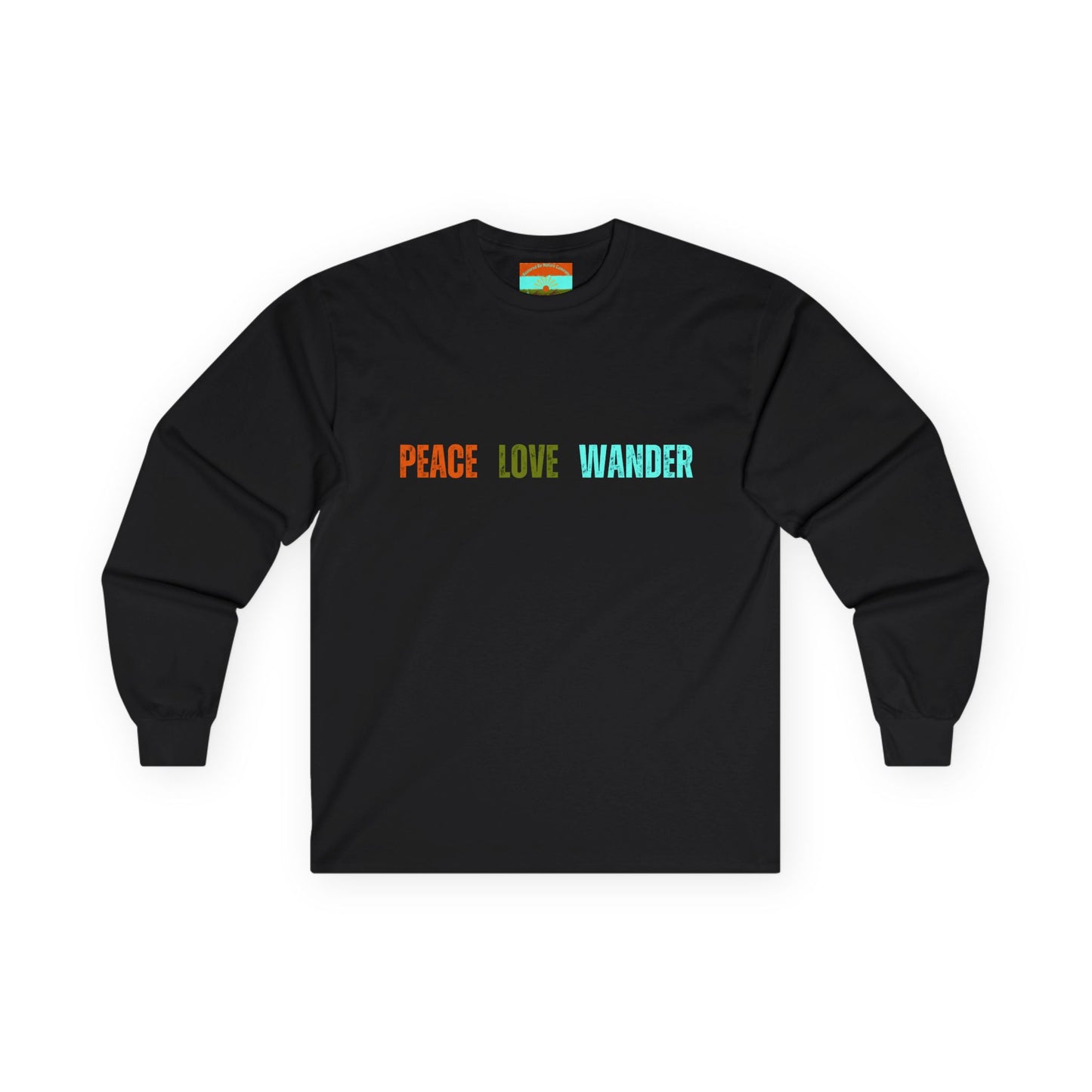 Peace Love Wander Ultra Cotton Long Sleeve Tee