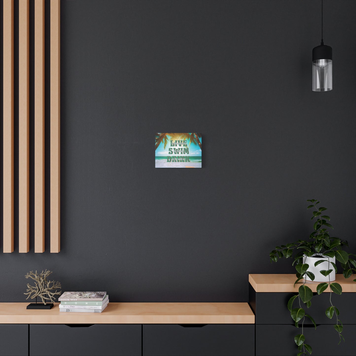 Beach Day Wall Art – “Live in the Sunshine, Swim by the Sea, Drink in the Wild Air” - Matte Canvas