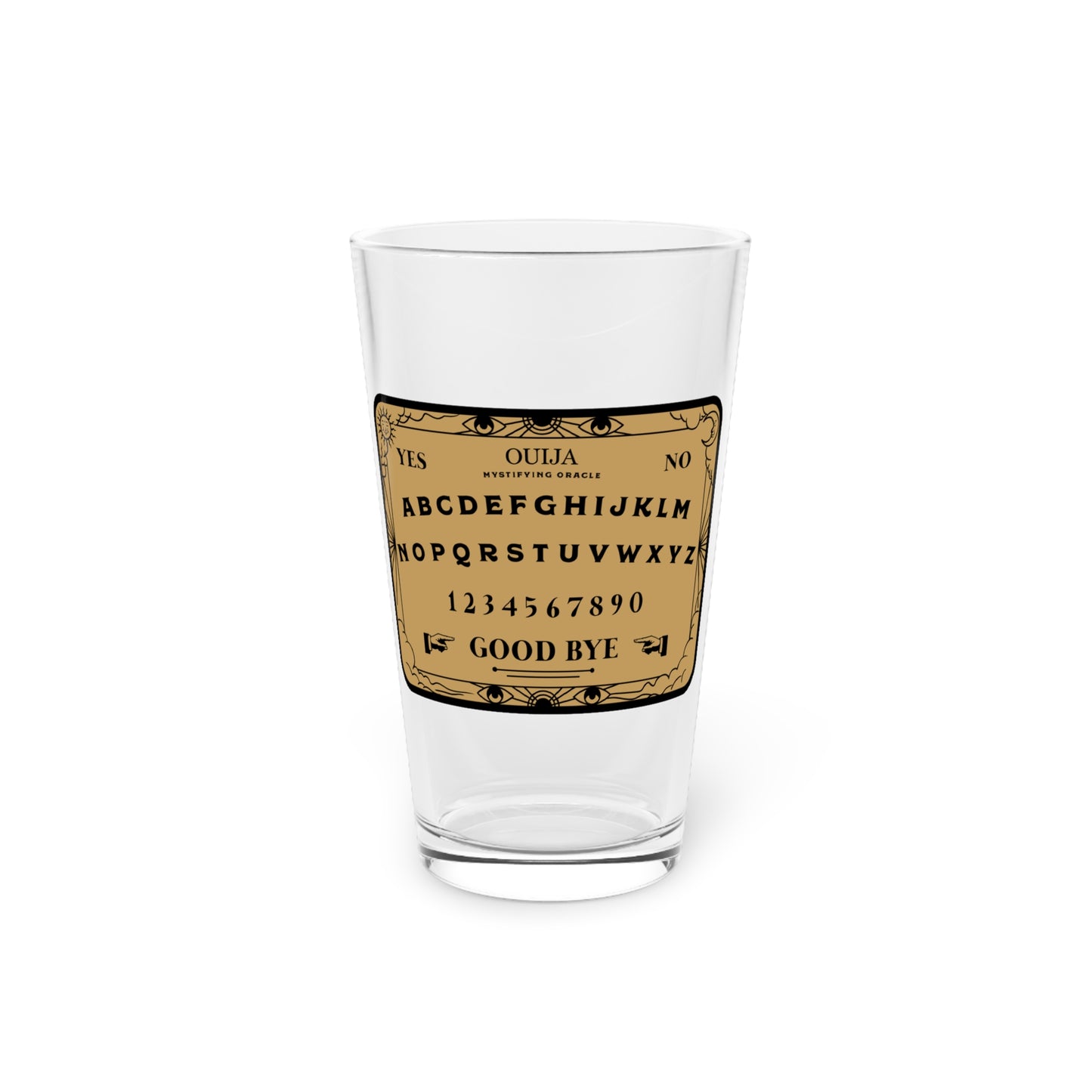 Ouija Board Halloween 16 oz Pint Glass