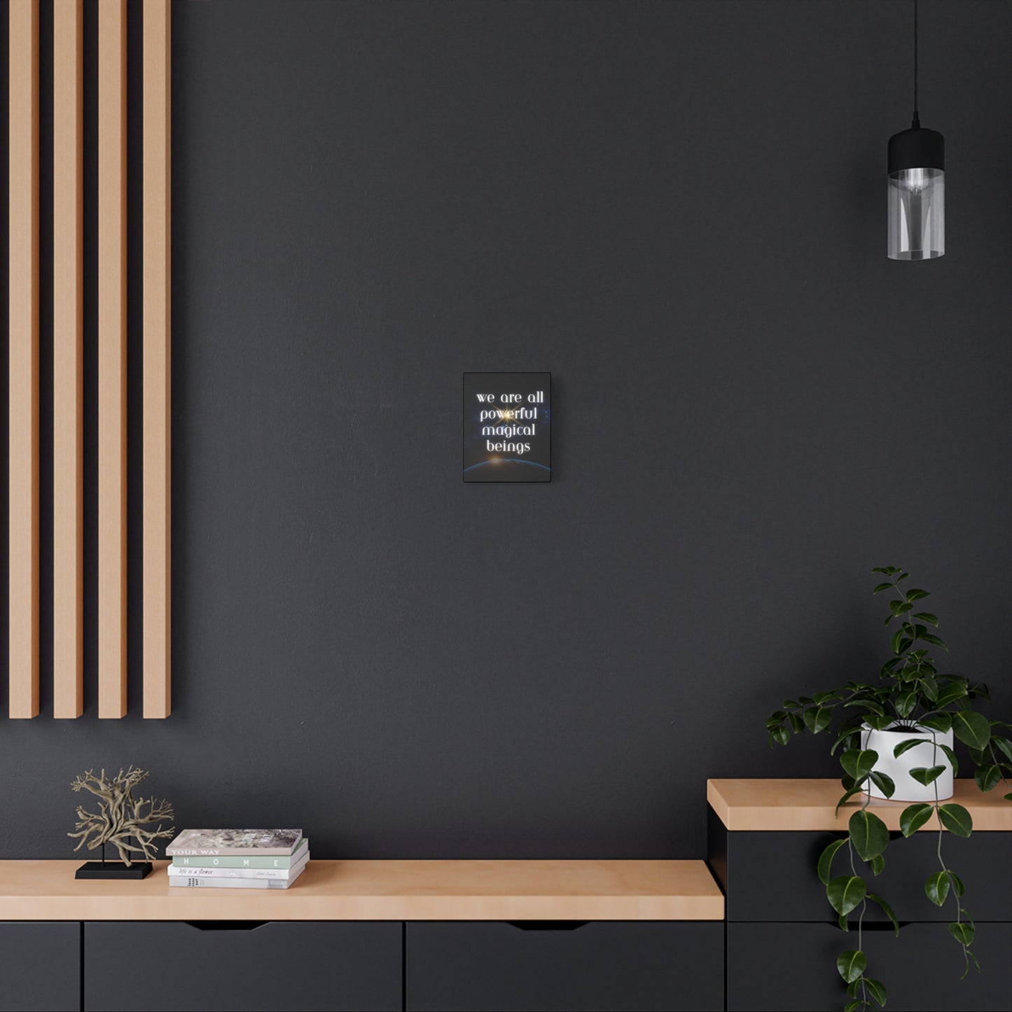 Cosmic Mystical Wall Art – “We Are All Powerful Magical Beings” - Matte Canvas