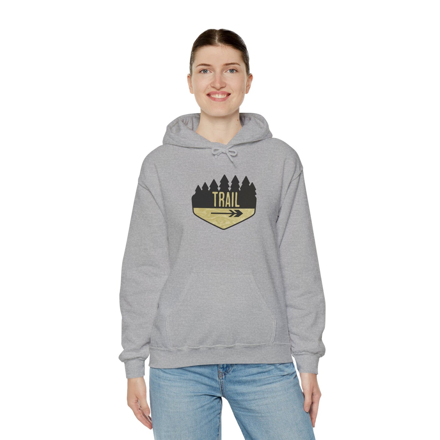Wooden Hiking Trail Sign Hoodie