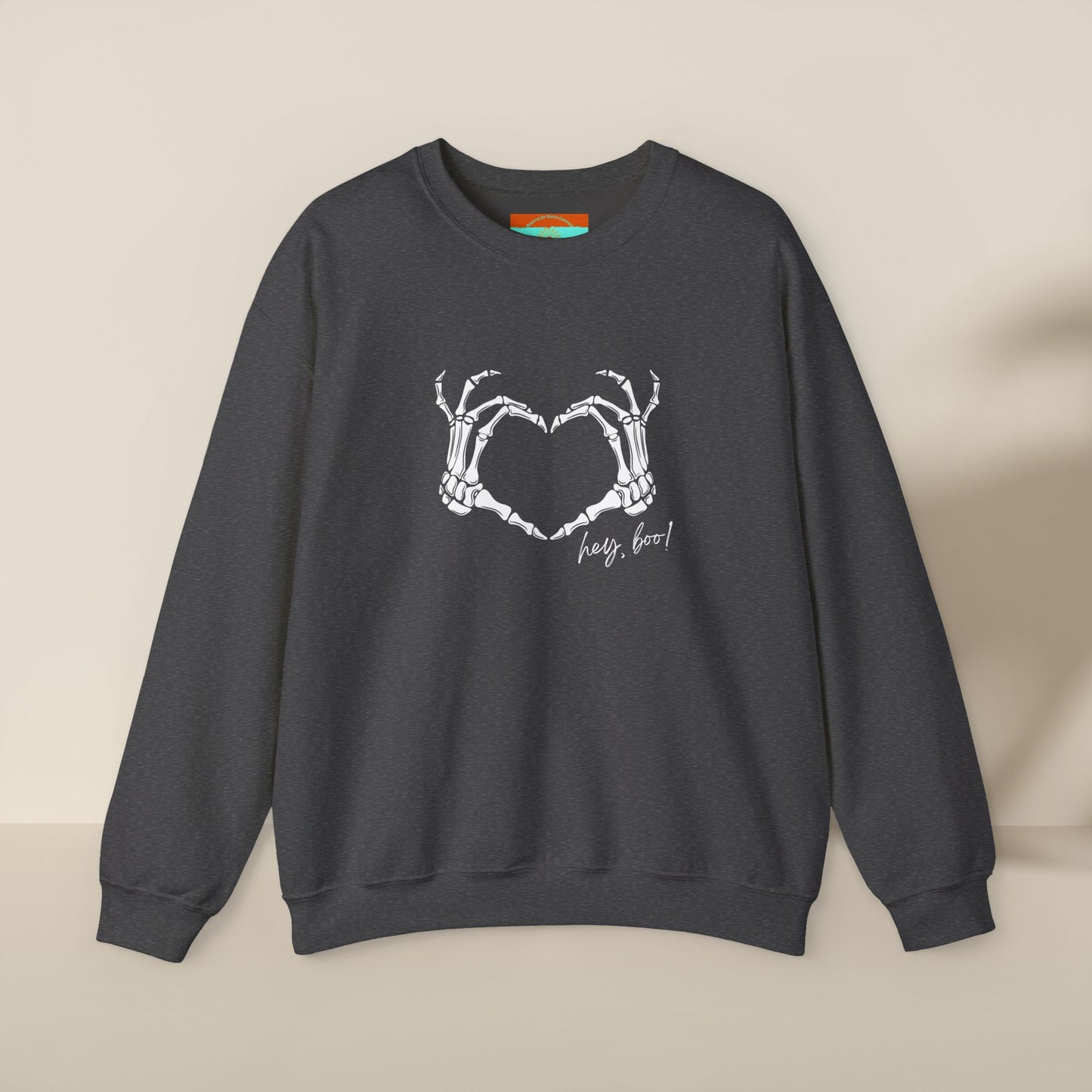 Hey Boo! Skeleton Hands Crewneck Sweatshirt