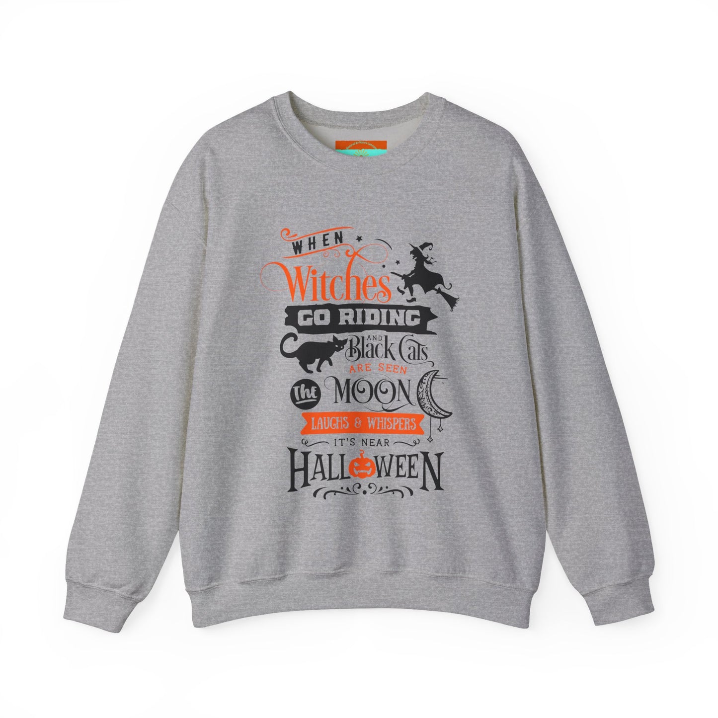 When Witches Go Riding Halloween Crewneck Sweatshirt