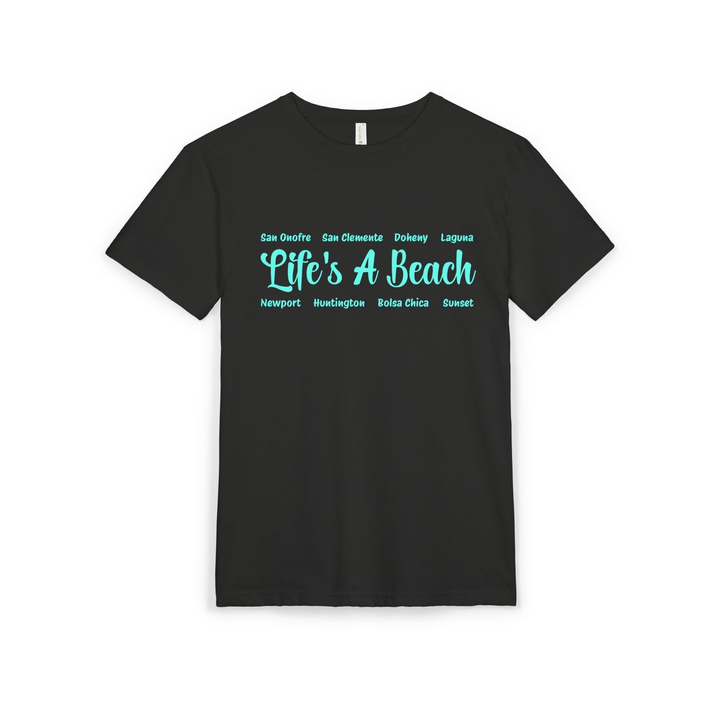 Life’s A Beach – Orange County Unisex Sueded T-Shirt | Beach Lover Tee