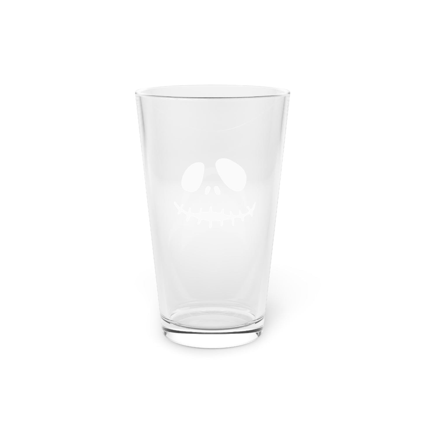 Spooky Pumpkin Face 16oz Pint Glass