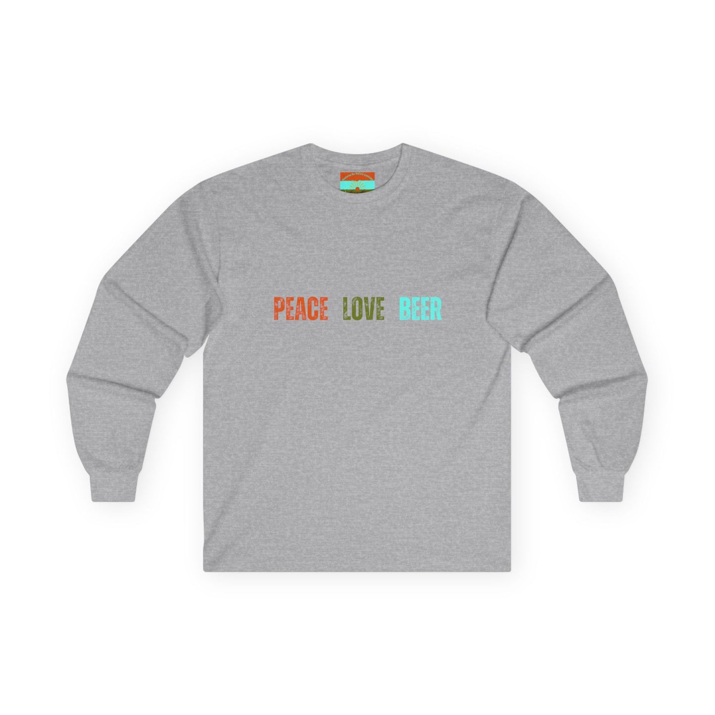 Peace Love Beer Ultra Cotton Long Sleeve Tee