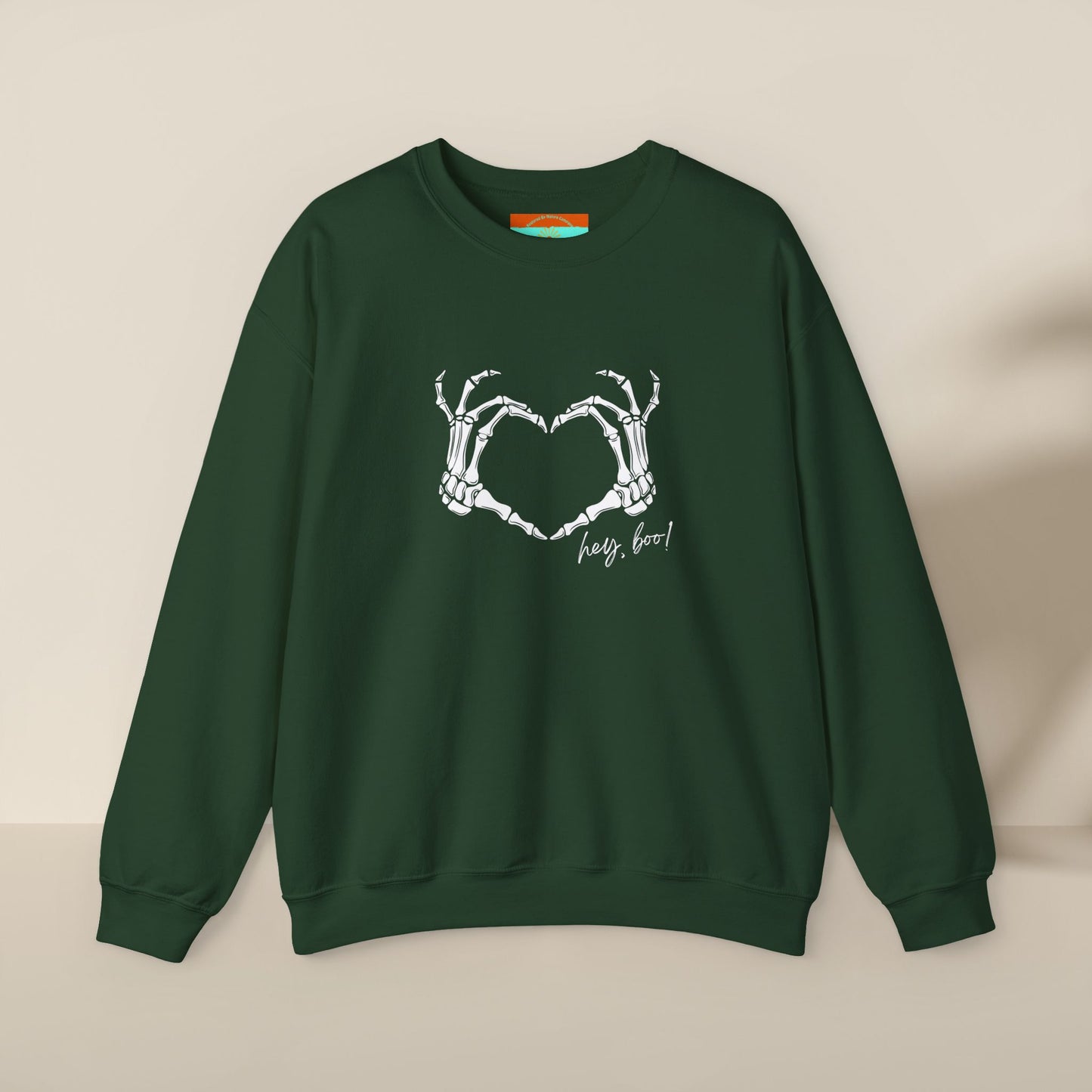 Hey Boo! Skeleton Hands Crewneck Sweatshirt