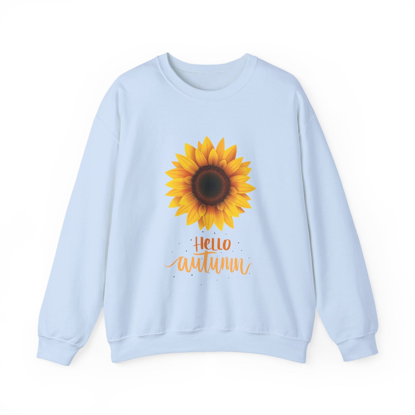 Hello Autumn Sunflower Crewneck Sweatshirt