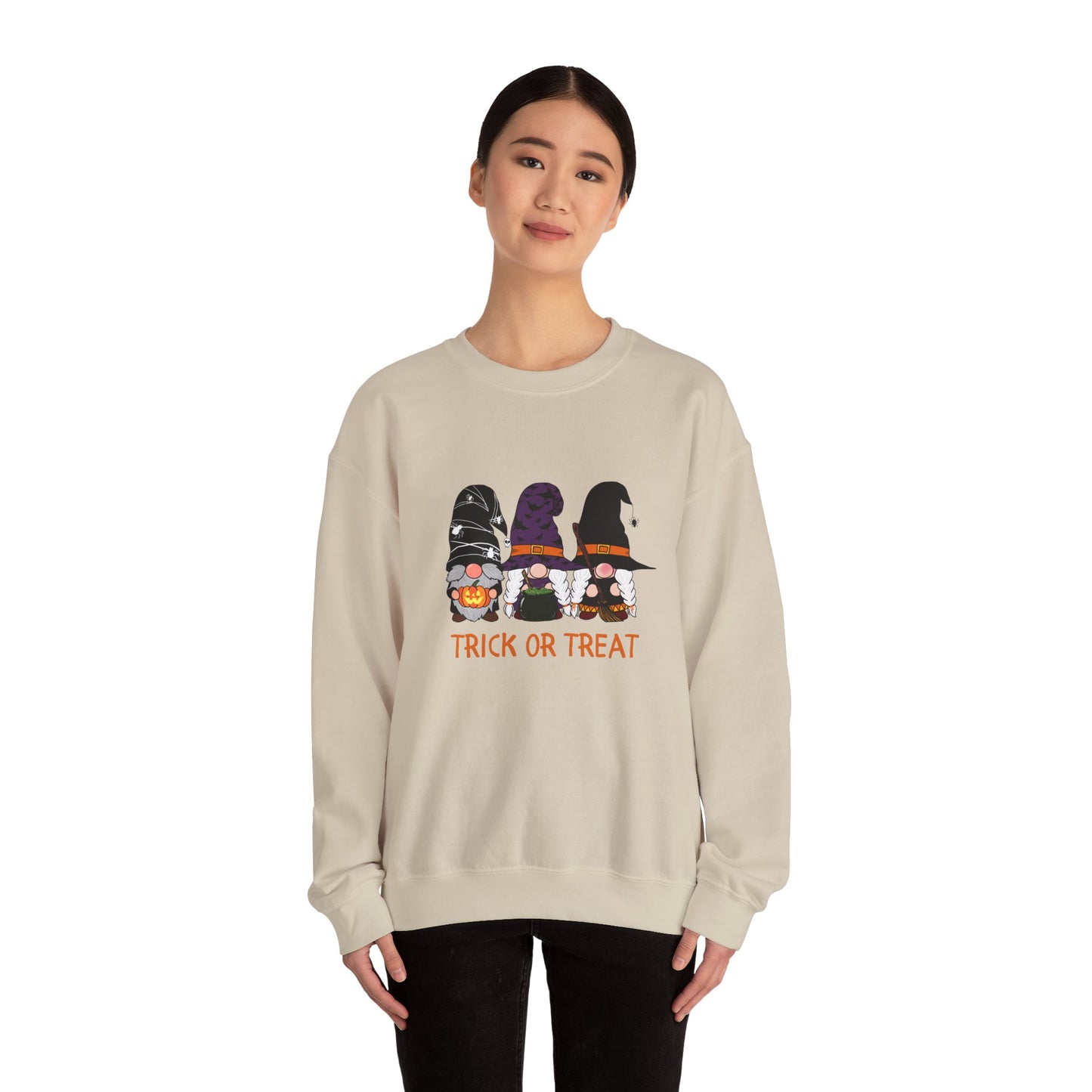 Trick or Treat Gnomes Crewneck Sweatshirt