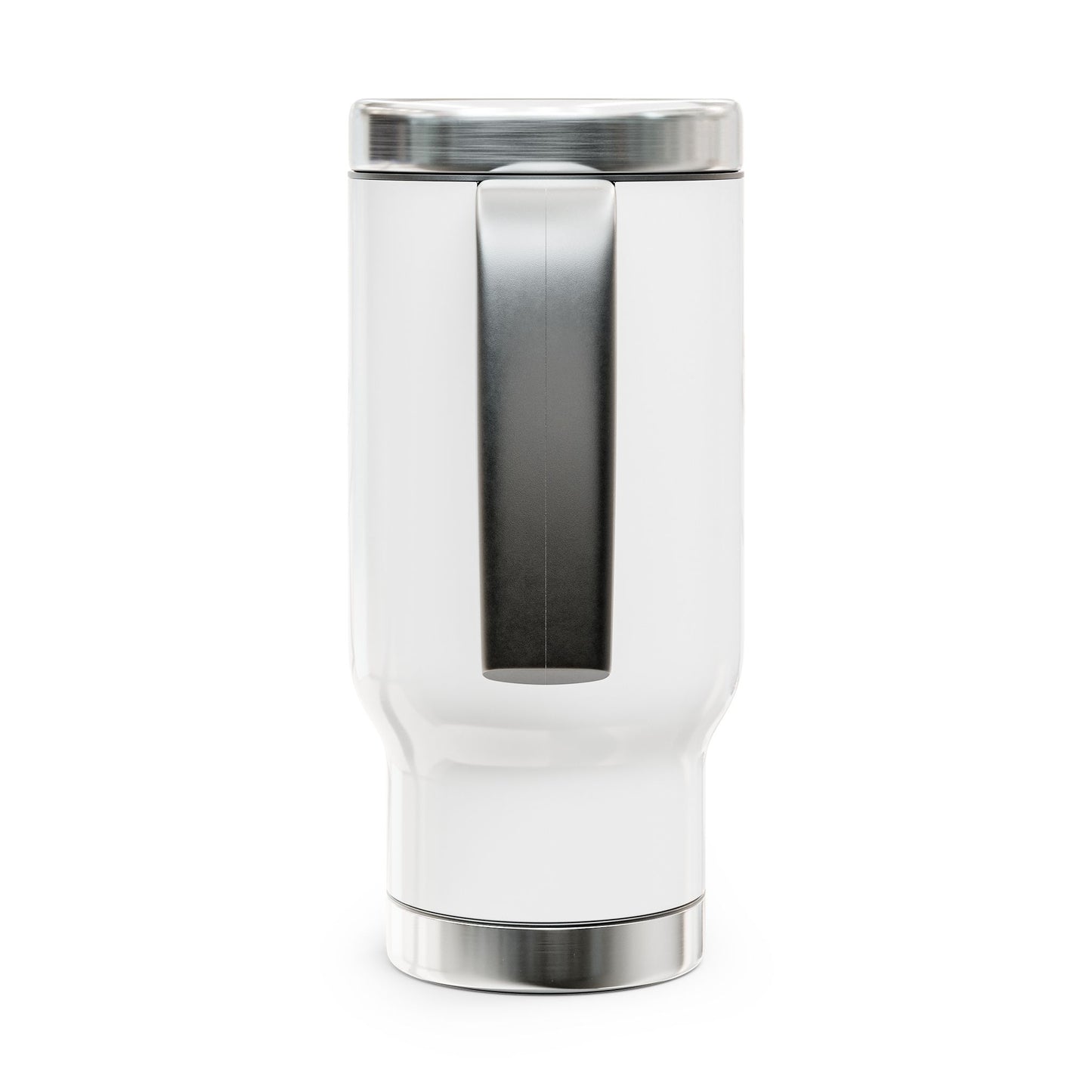 Peace Love Beer Stainless Steel Travel Mug with Handle, 14oz