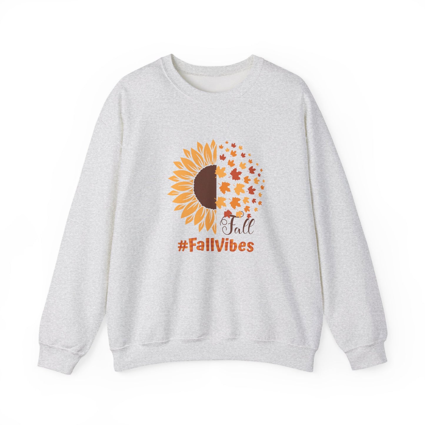 #FallVibes Sunflower Crewneck Sweatshirt