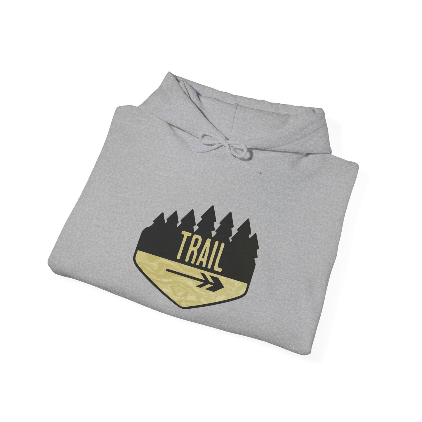 Wooden Hiking Trail Sign Hoodie