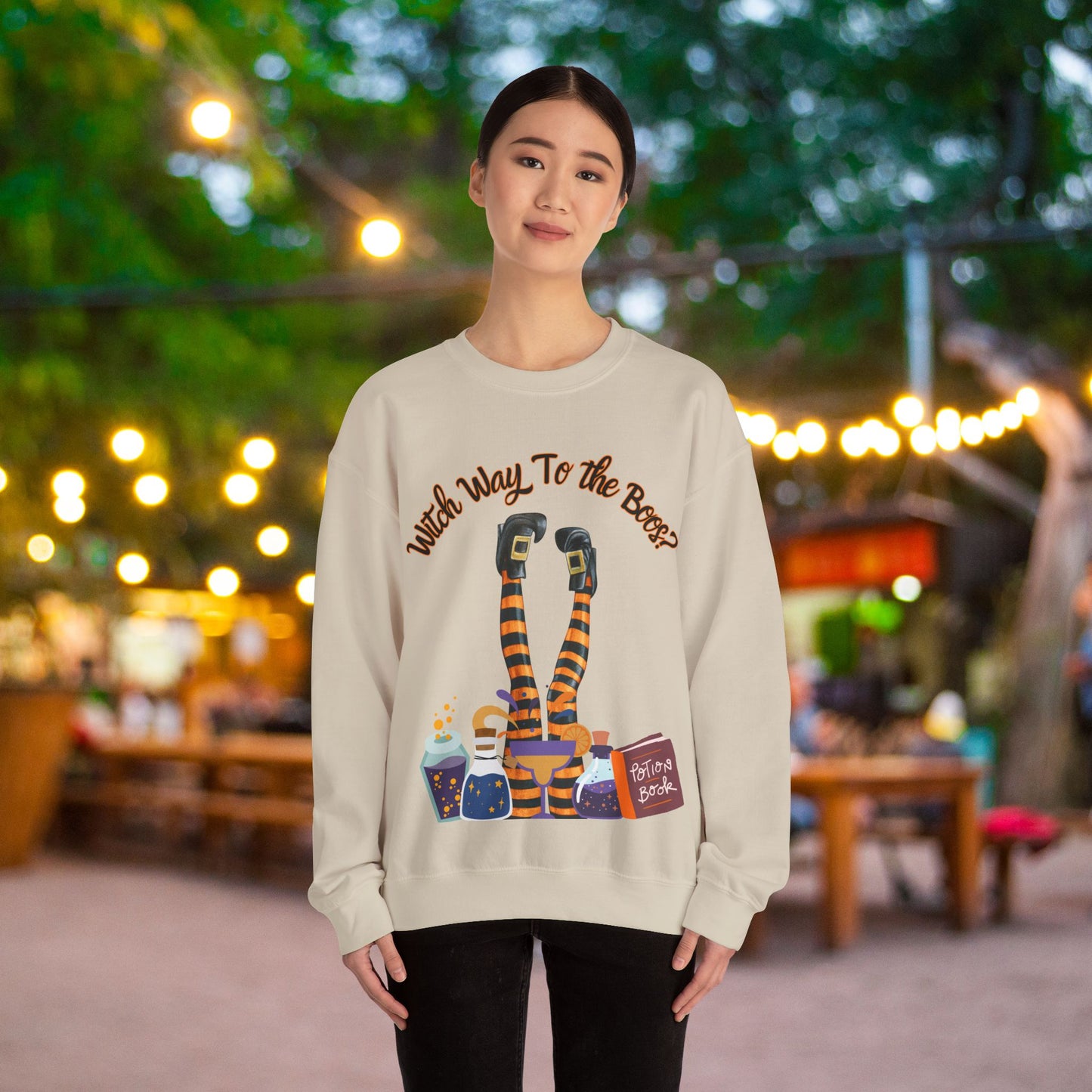 Witch Way To The Boos? Crewneck Sweatshirt
