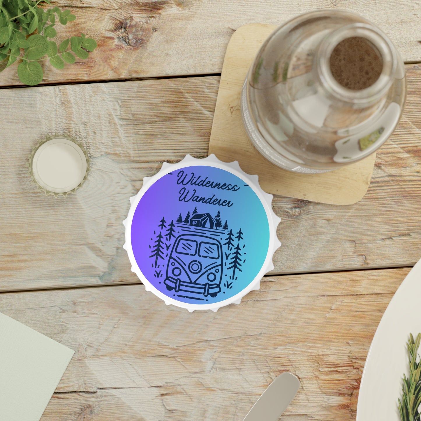 Wilderness Wanderer Bottle Opener Magnet