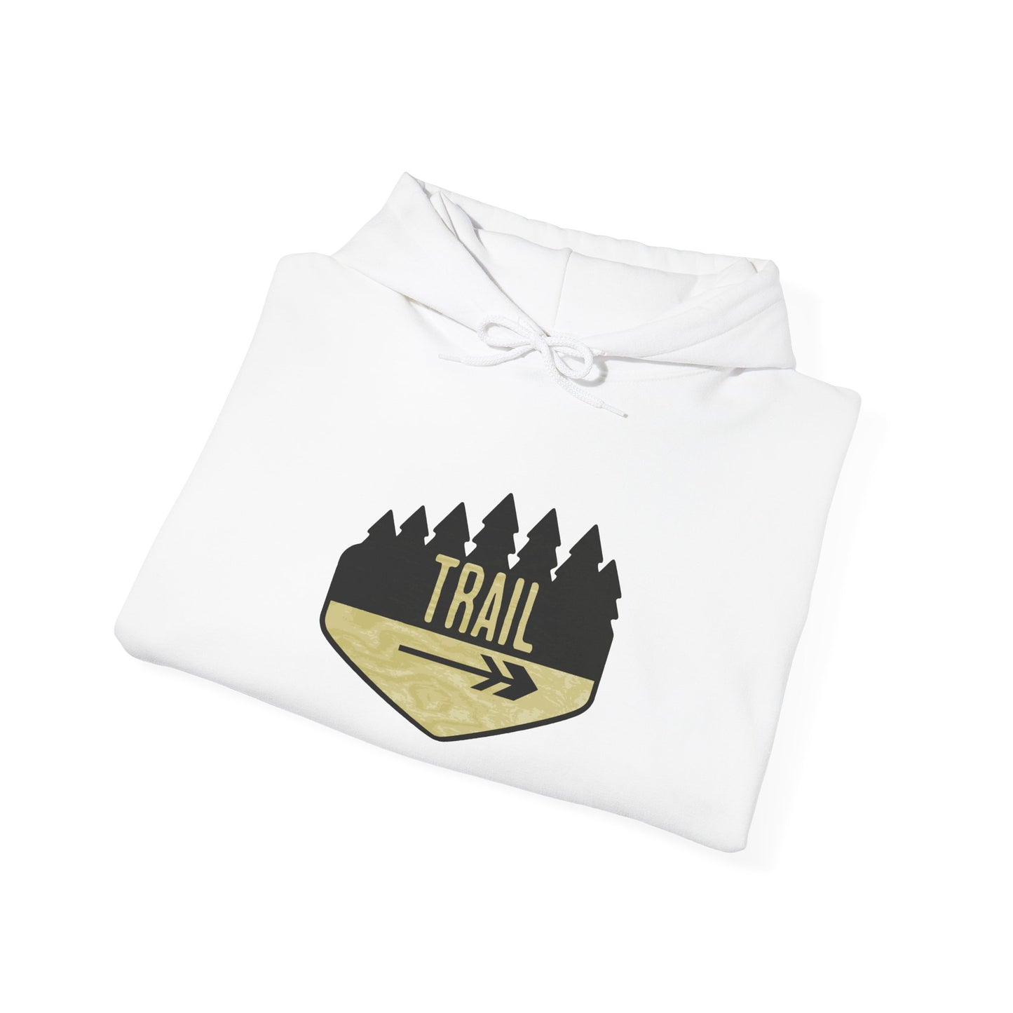 Wooden Hiking Trail Sign Hoodie