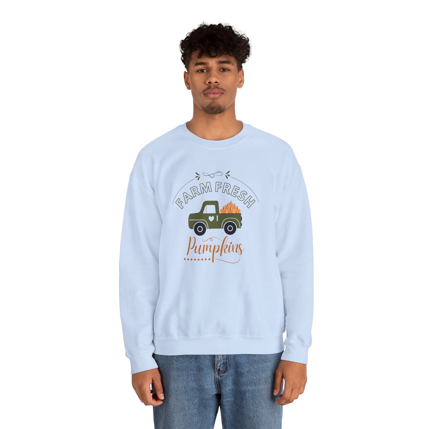Farm Fresh Pumpkins Vintage Truck Crewneck