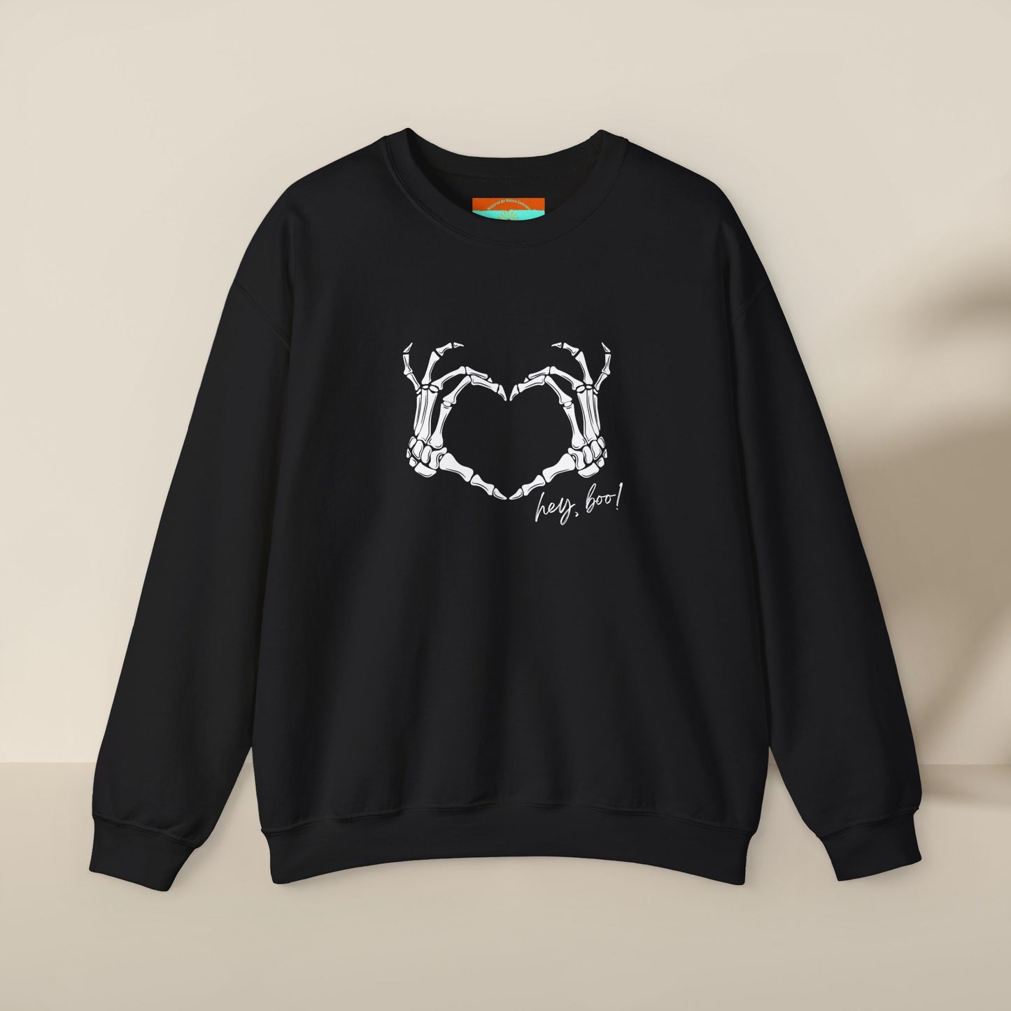 Hey Boo! Skeleton Hands Crewneck Sweatshirt