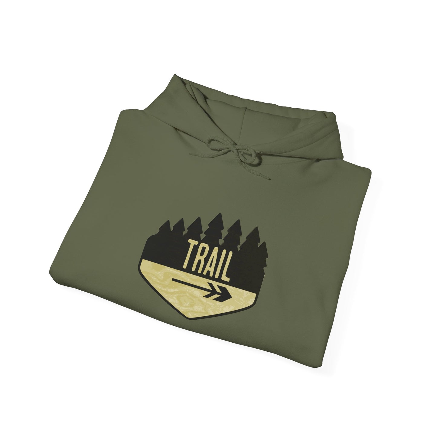 Wooden Hiking Trail Sign Hoodie