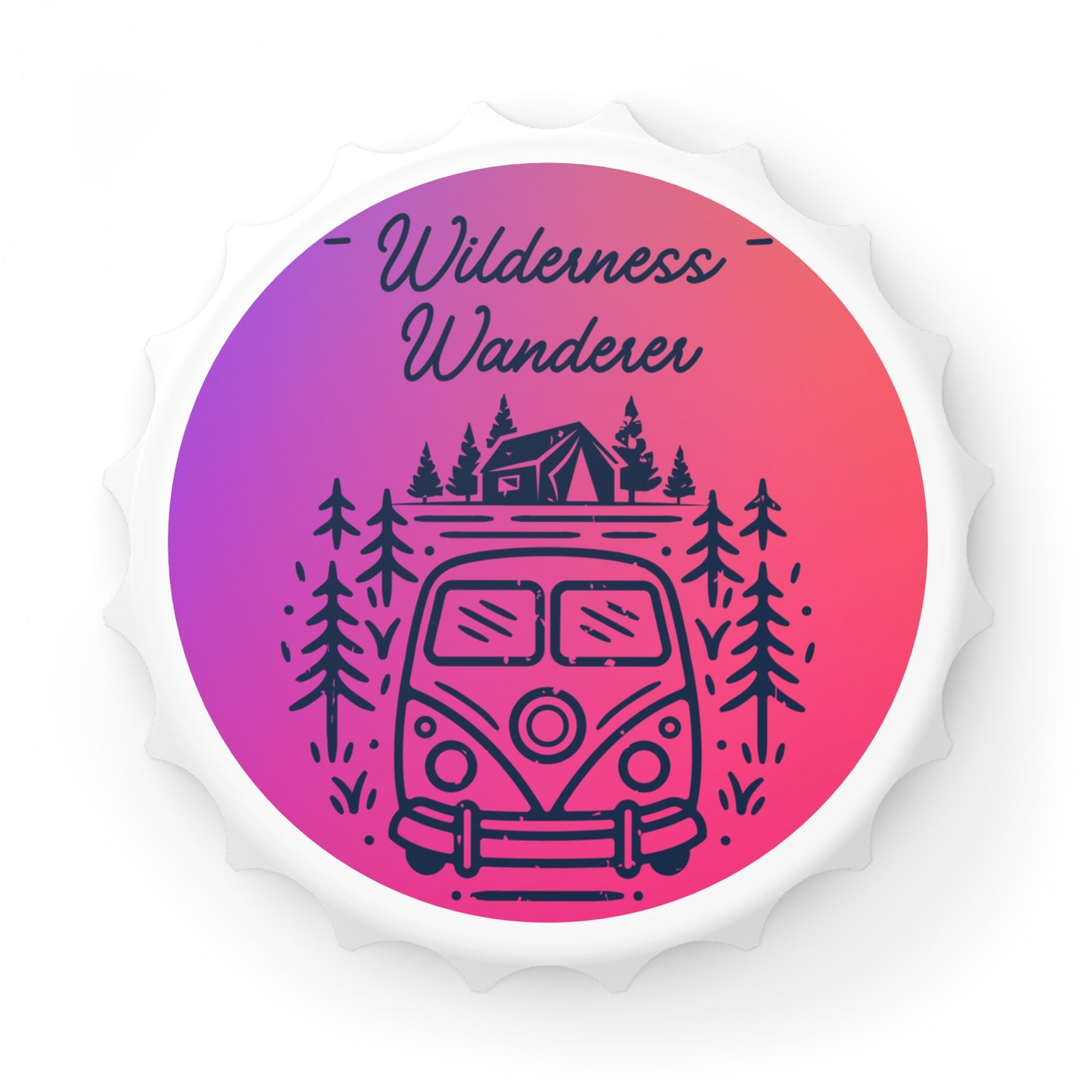 Wilderness Wanderer Bottle Opener Magnet