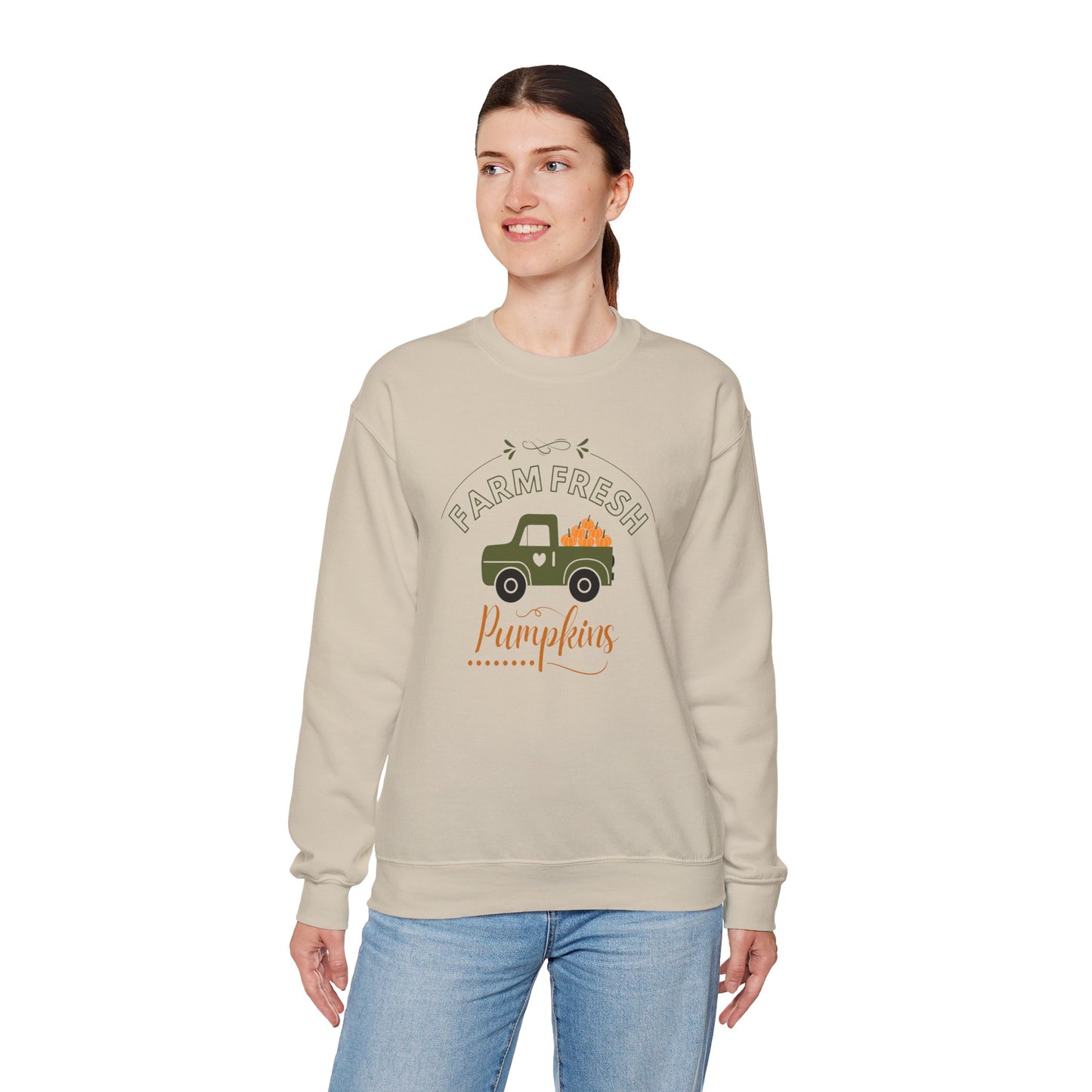 Farm Fresh Pumpkins Vintage Truck Crewneck