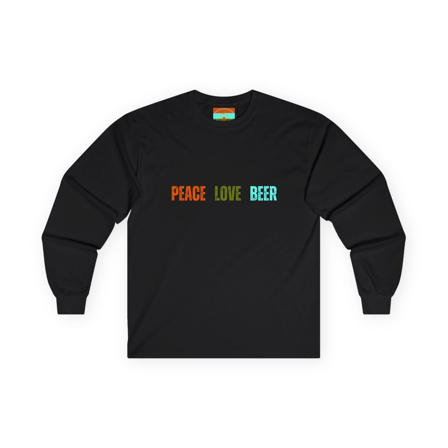 Peace Love Beer Ultra Cotton Long Sleeve Tee