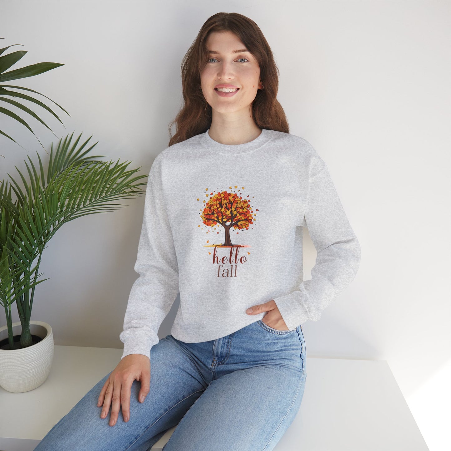 Hello Fall Cozy Crewneck Sweatshirt
