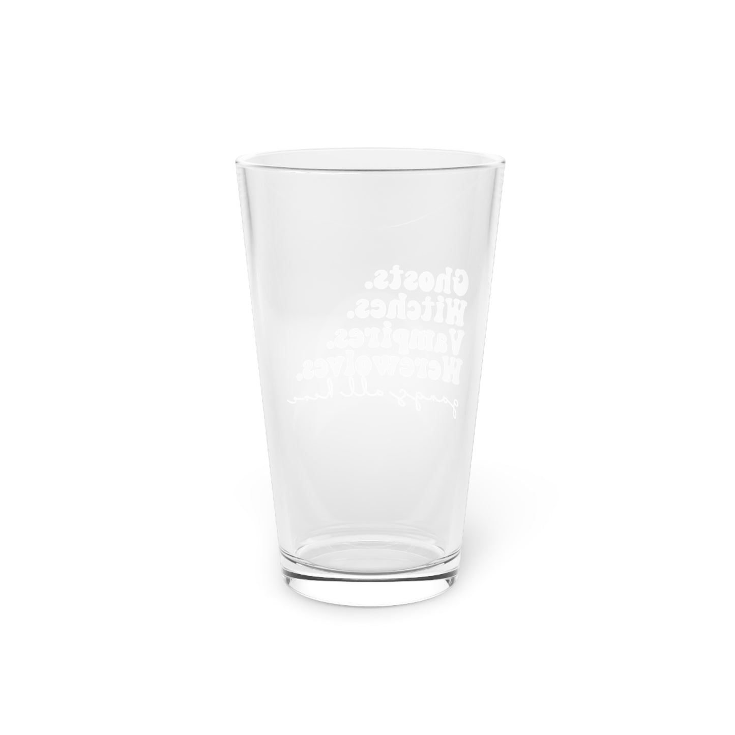 Gangs All Here Halloween 16oz Pint Glass