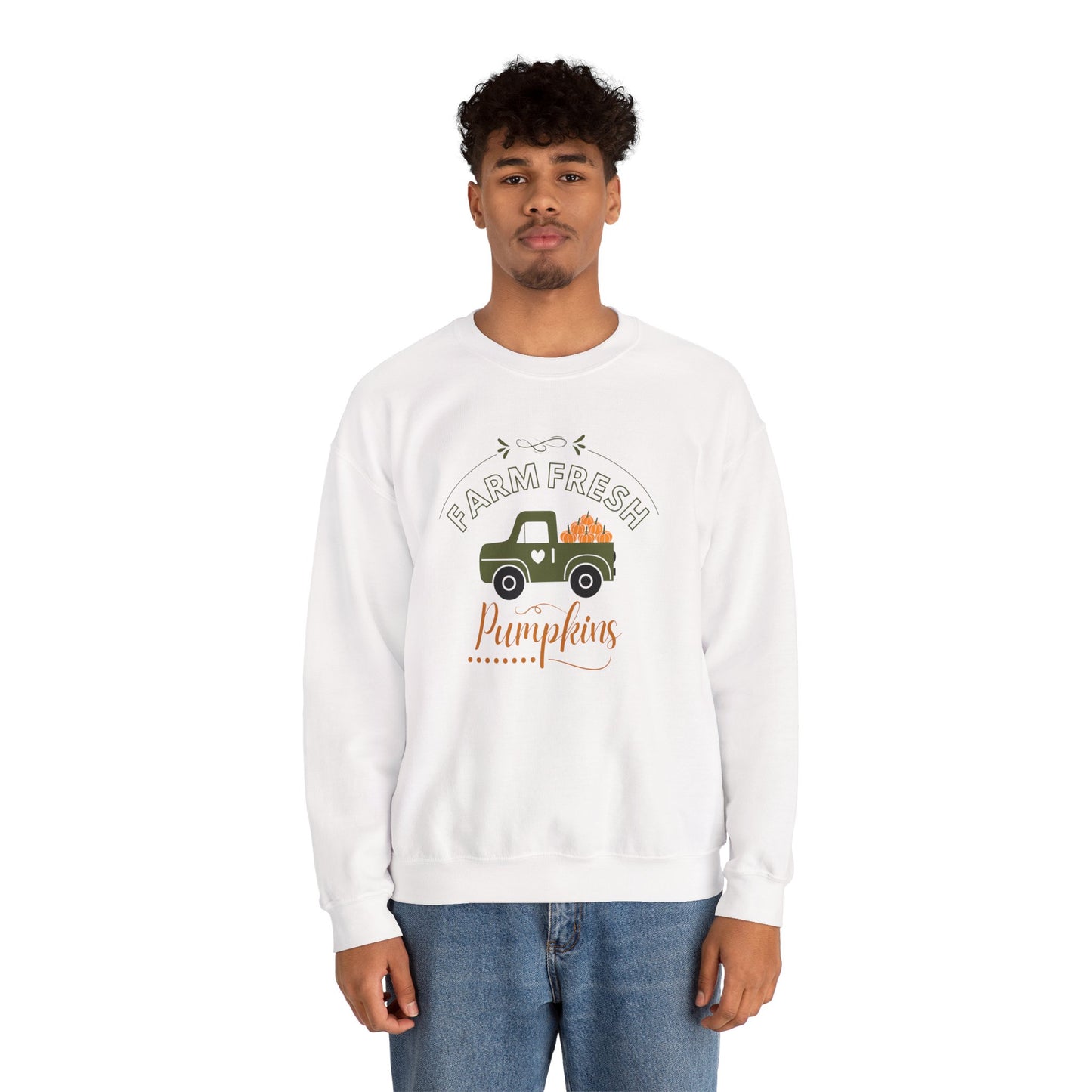 Farm Fresh Pumpkins Vintage Truck Crewneck