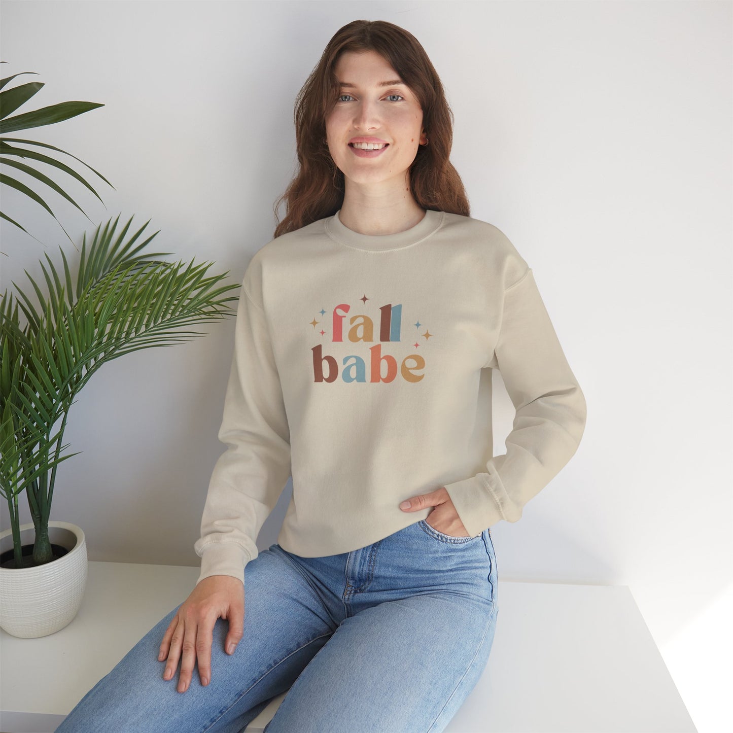 Fall Babe Cozy Crewneck Sweatshirt