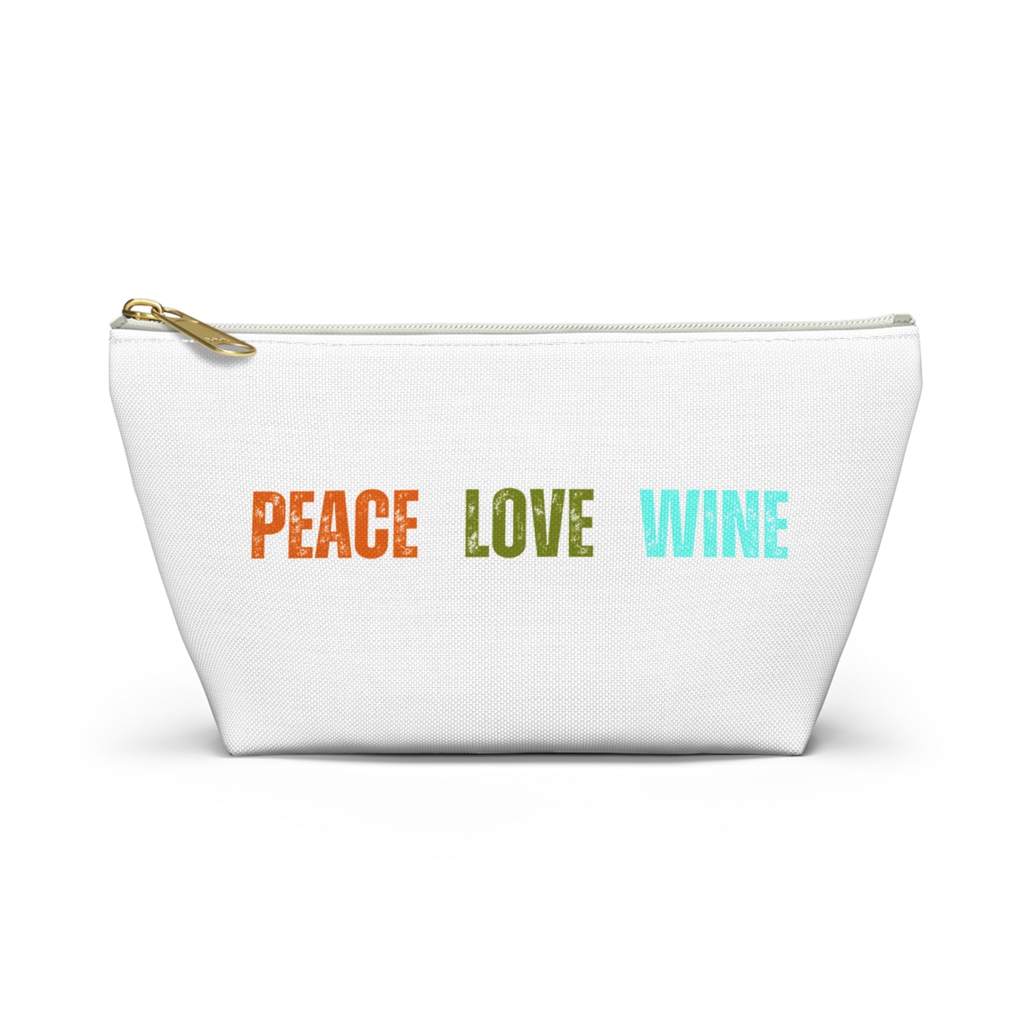 Peace Love Wine Accessory Pouch w T-bottom