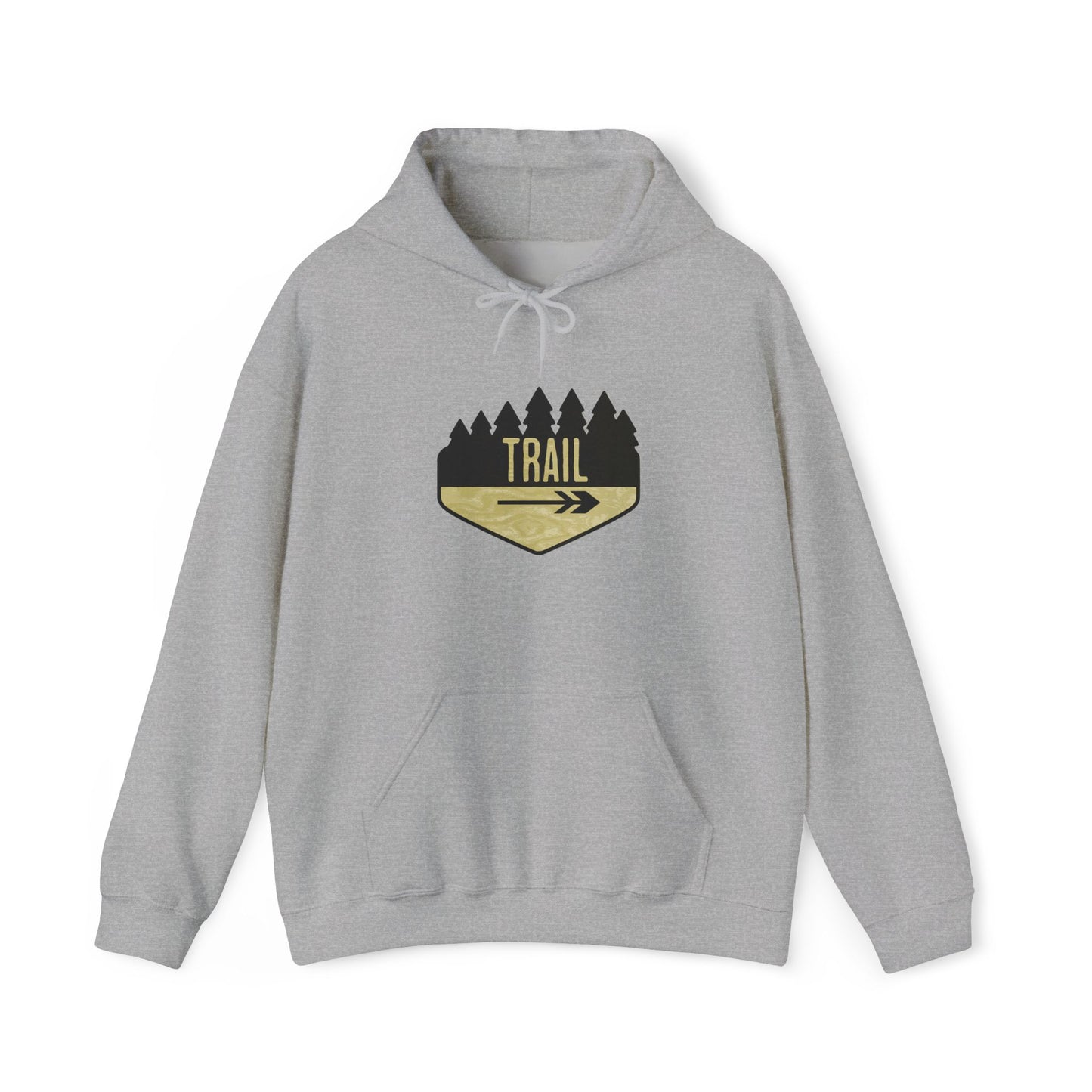 Wooden Hiking Trail Sign Hoodie